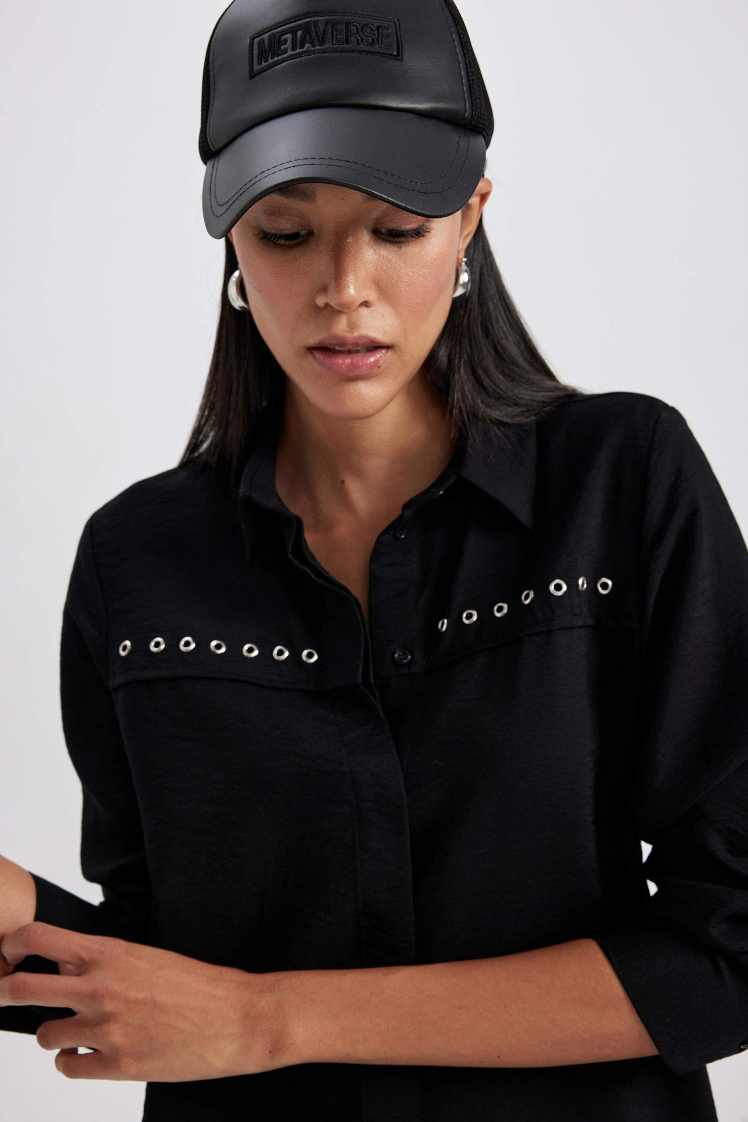 Chemise coupe régulière à Manches Longues