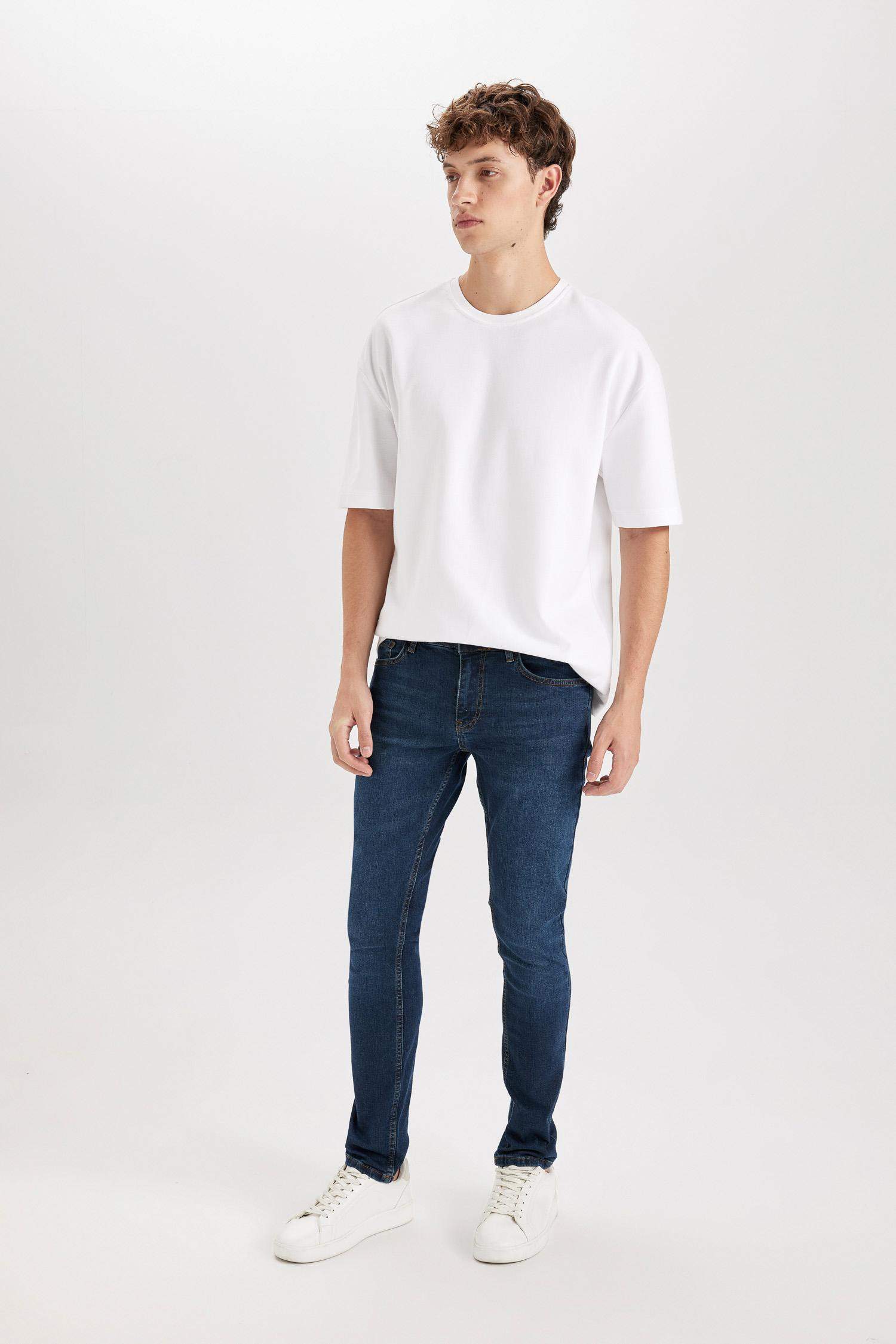 Carlo Skinny Fit Ekstra Dar Kalıp Normal Bel Ekstra Dar Paça Jean Pantolon