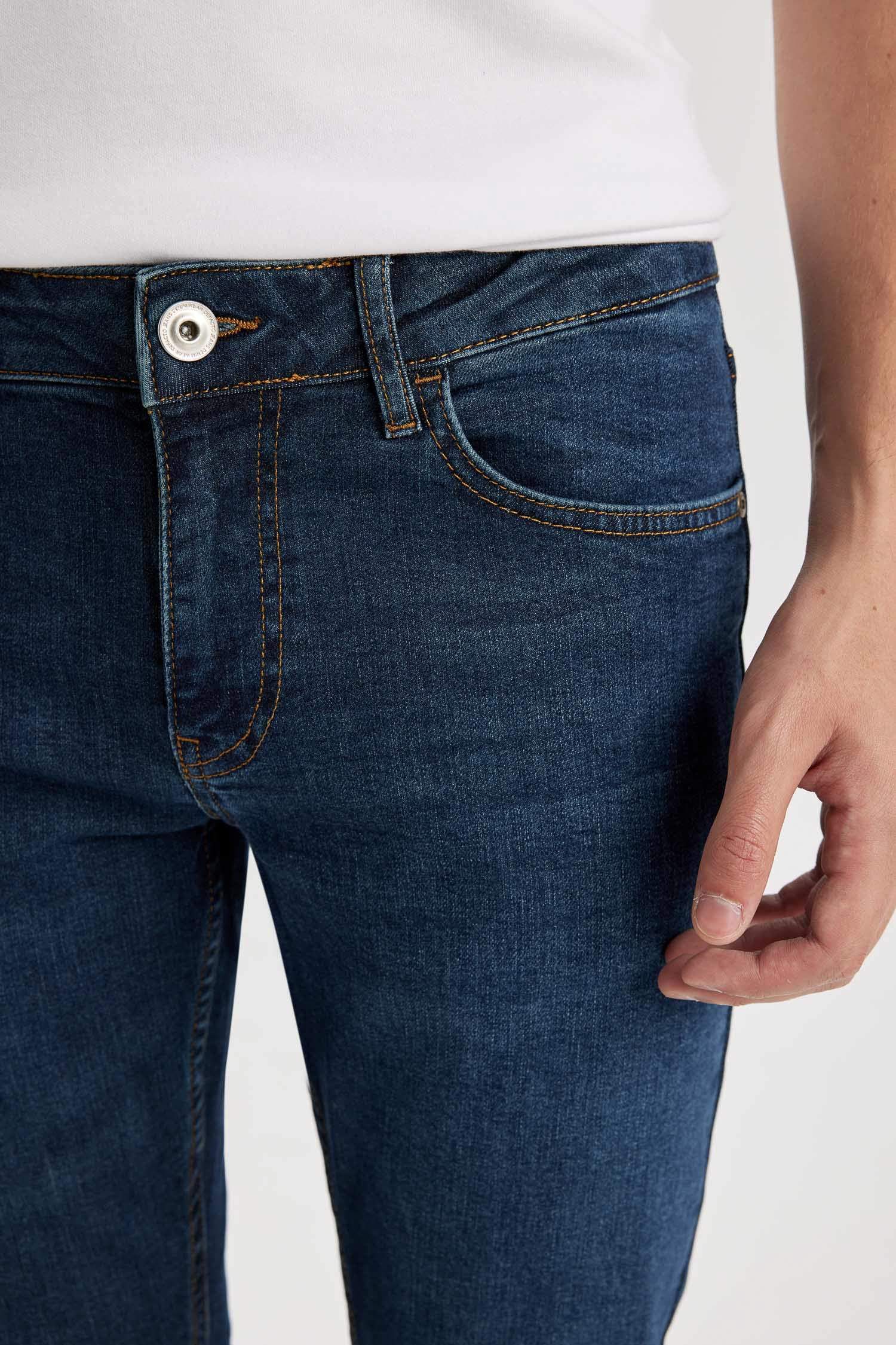 Carlo Skinny Fit Ekstra Dar Kalıp Normal Bel Ekstra Dar Paça Jean Pantolon