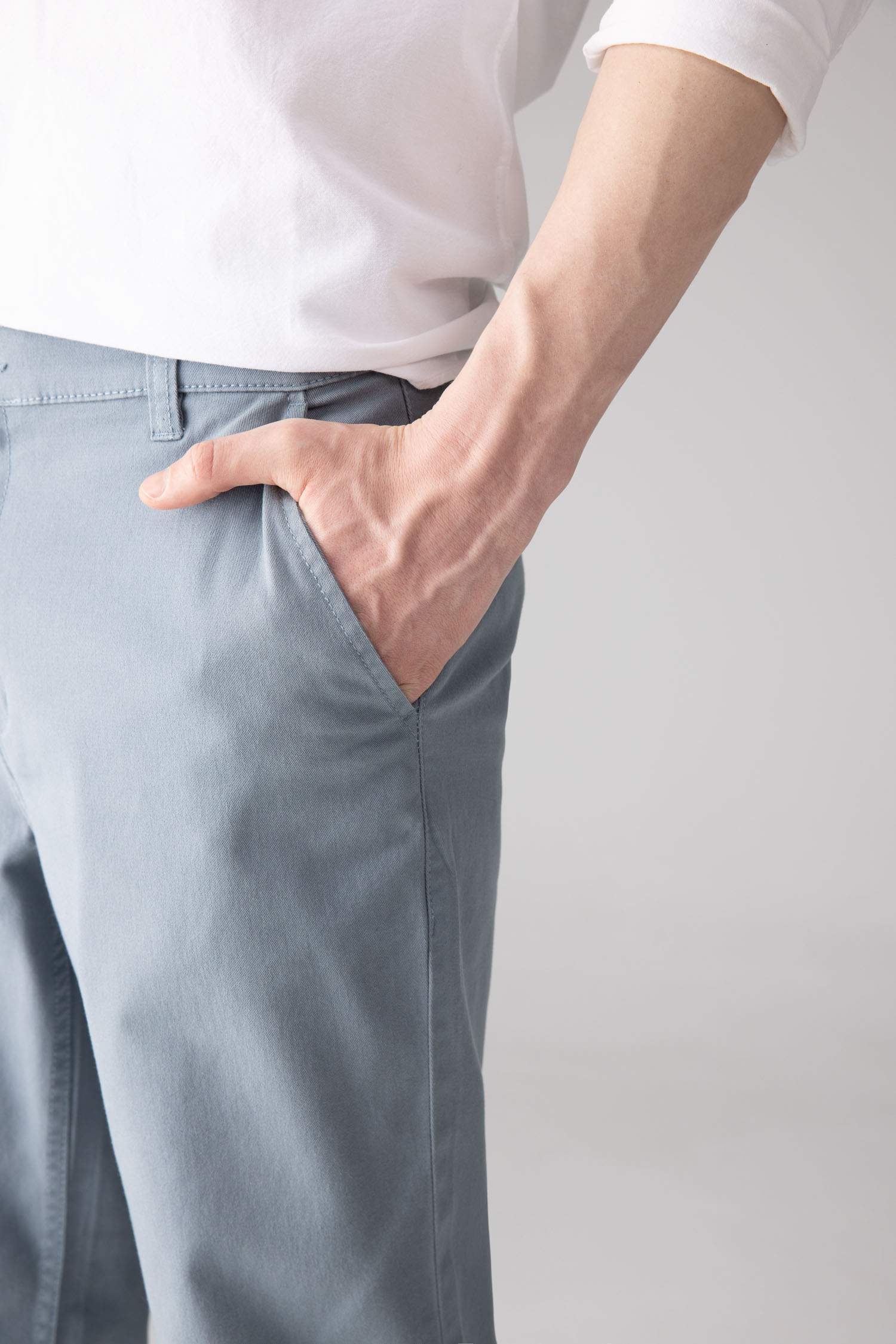 Regular Fit Normal Kesim Gabardin Chino Kanvas Pantolon Yazlık Fermuar Cepli Düz Paça