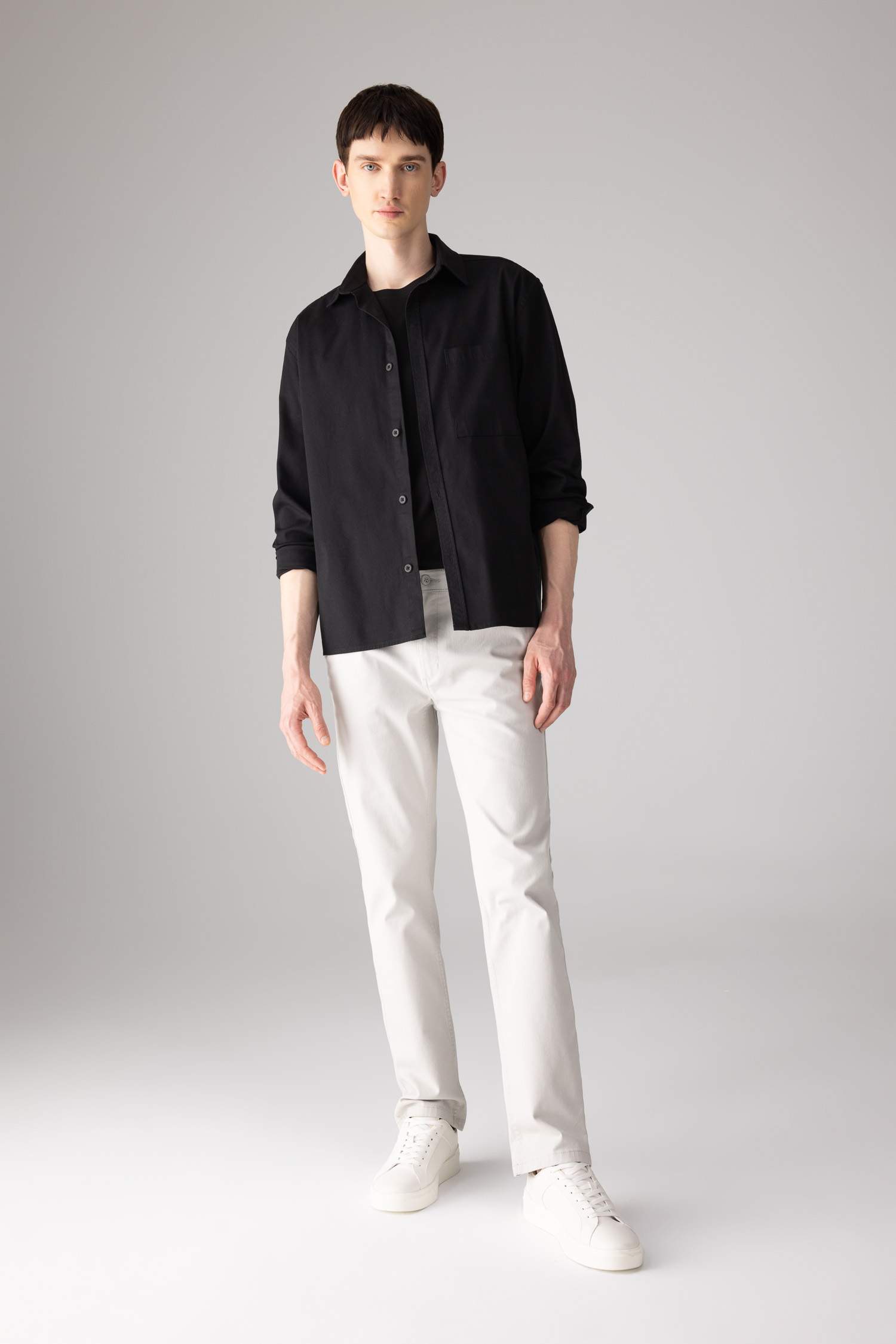 Regular Fit Normal Kesim Gabardin Chino Kanvas Pantolon Yazlık Fermuar Cepli Düz Paça