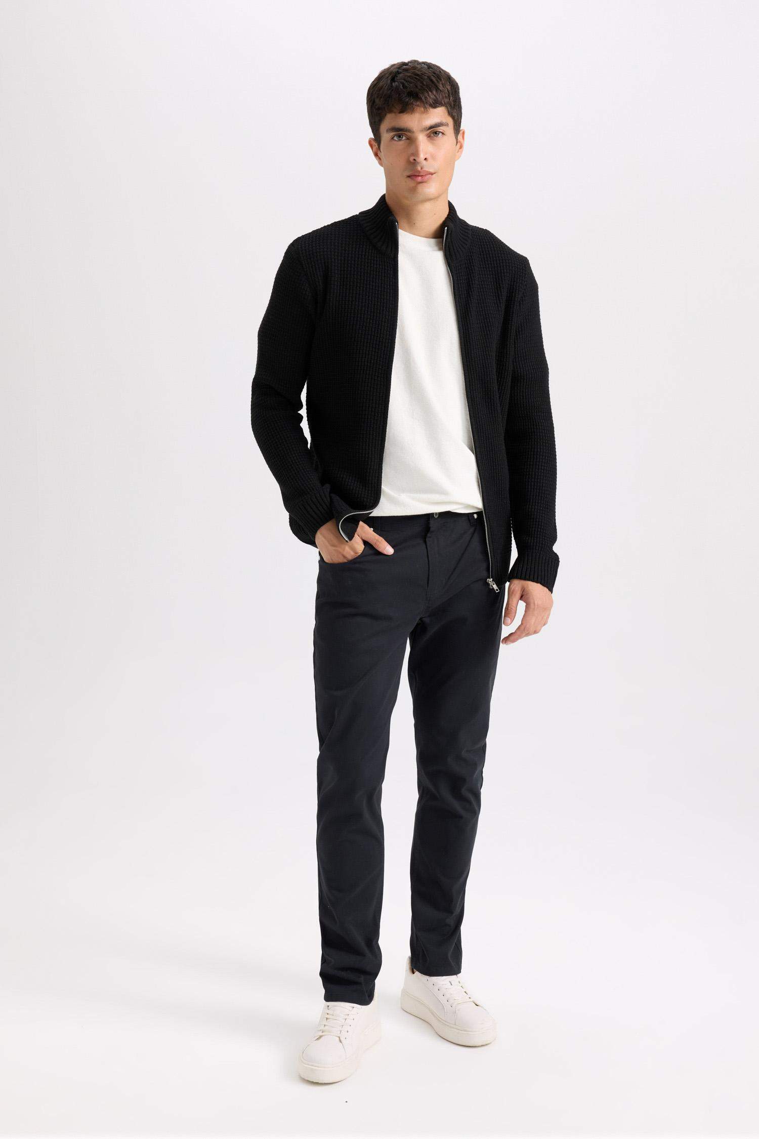 Super Skinny Hem Gabardine Trousers