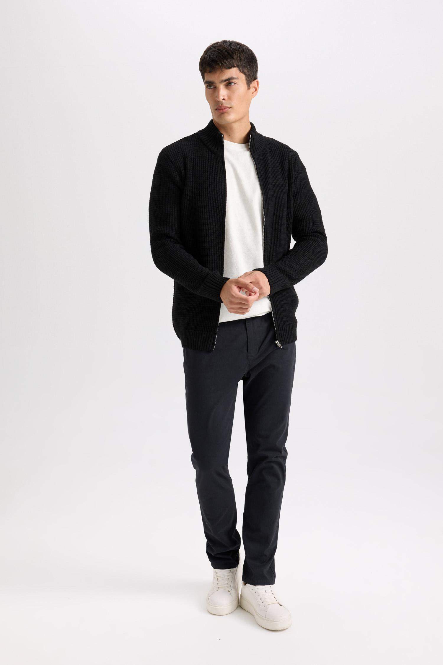 Super Skinny Hem Gabardine Trousers