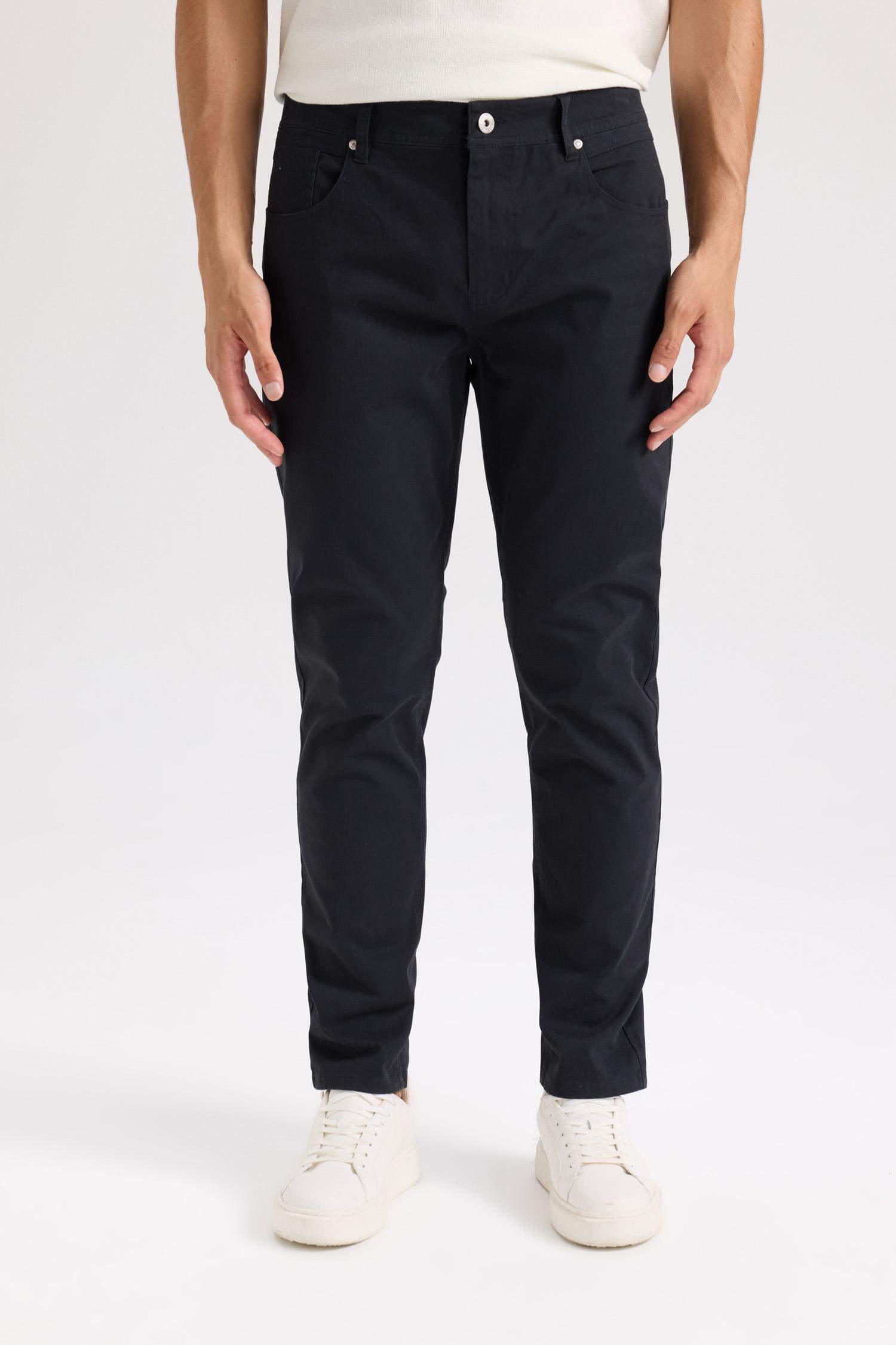 Super Skinny Hem Gabardine Trousers