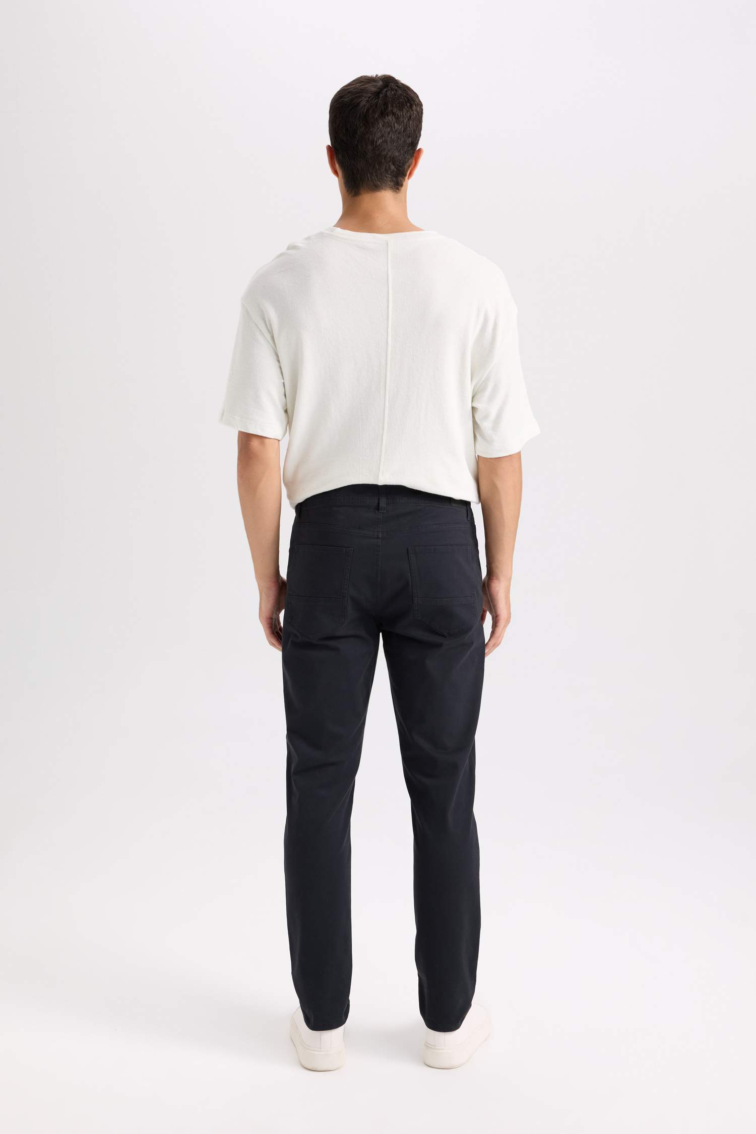 Slim Fit Super Skinny Leg Black Chino Pants