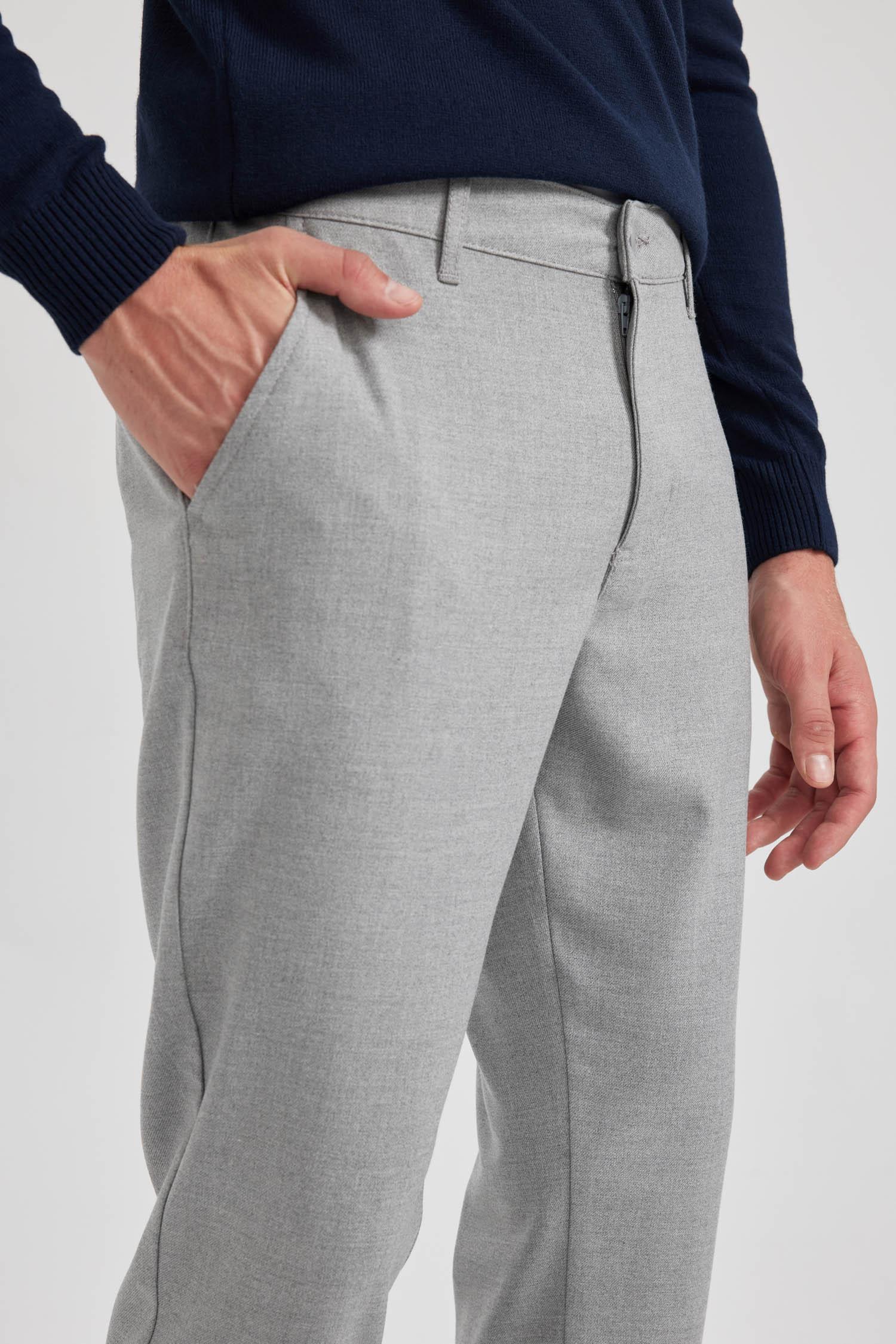 DeFacto Slim Fit Dar Paça Basic Chino Pantolon görsel 5