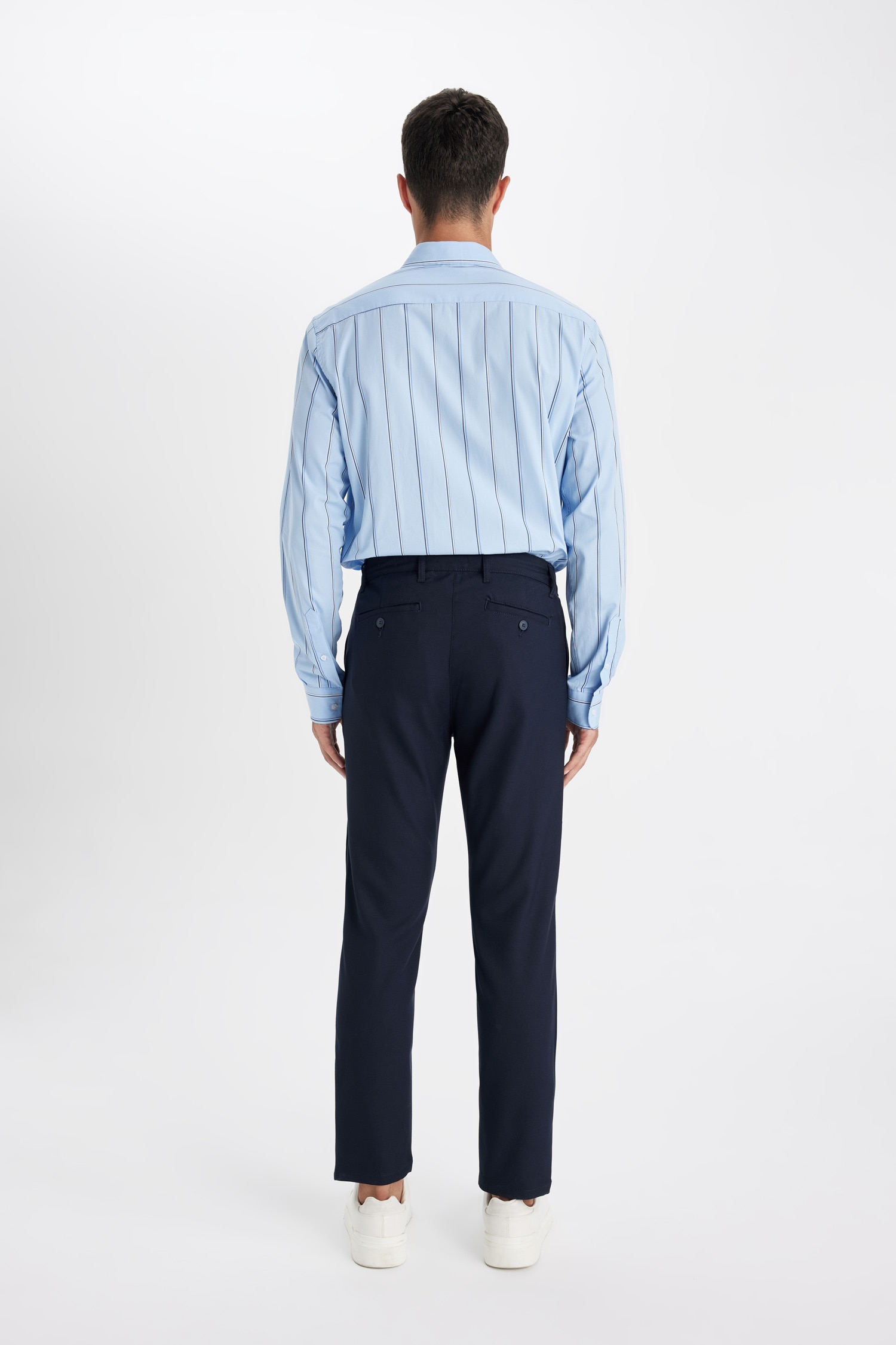 DeFacto Slim Fit Dar Paça Basic Chino Pantolon görsel 7