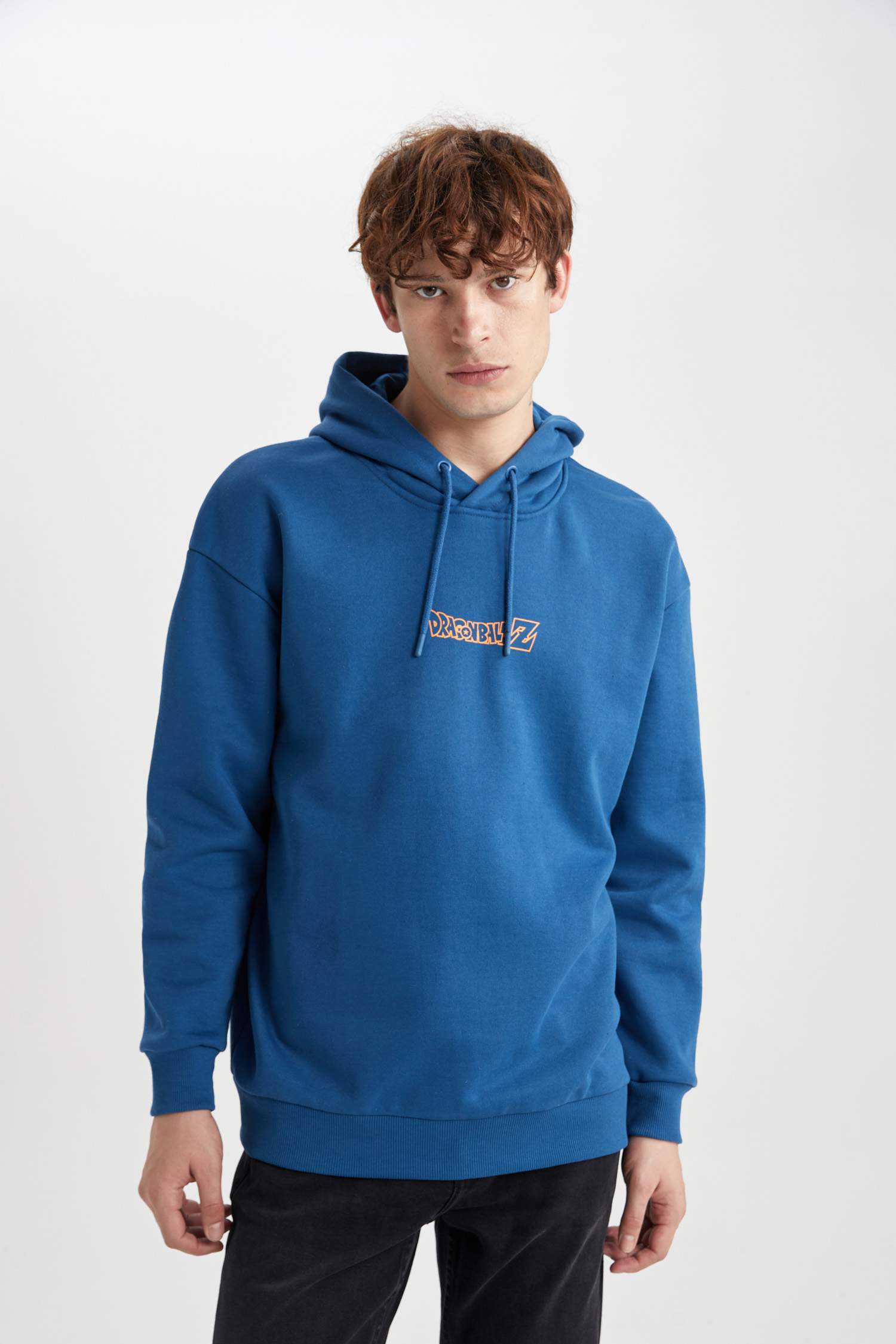 Dragon Ball Boxy Fit Hooded Printed Sweatshirt