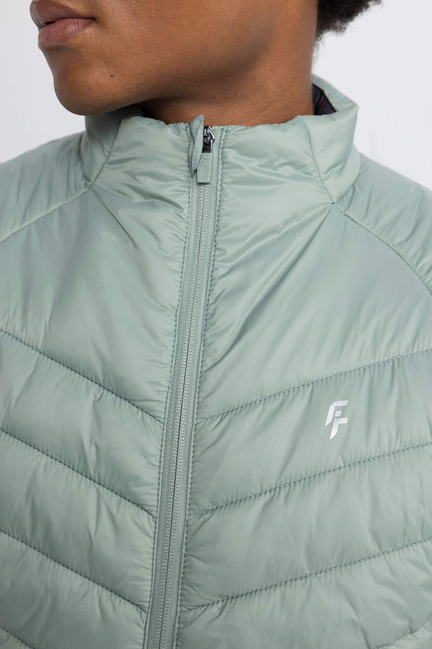 Slim Fit Şişme Yelek Dar Kesim Su İtici Rüzgar Geçirmez Fermuarlı Cepli