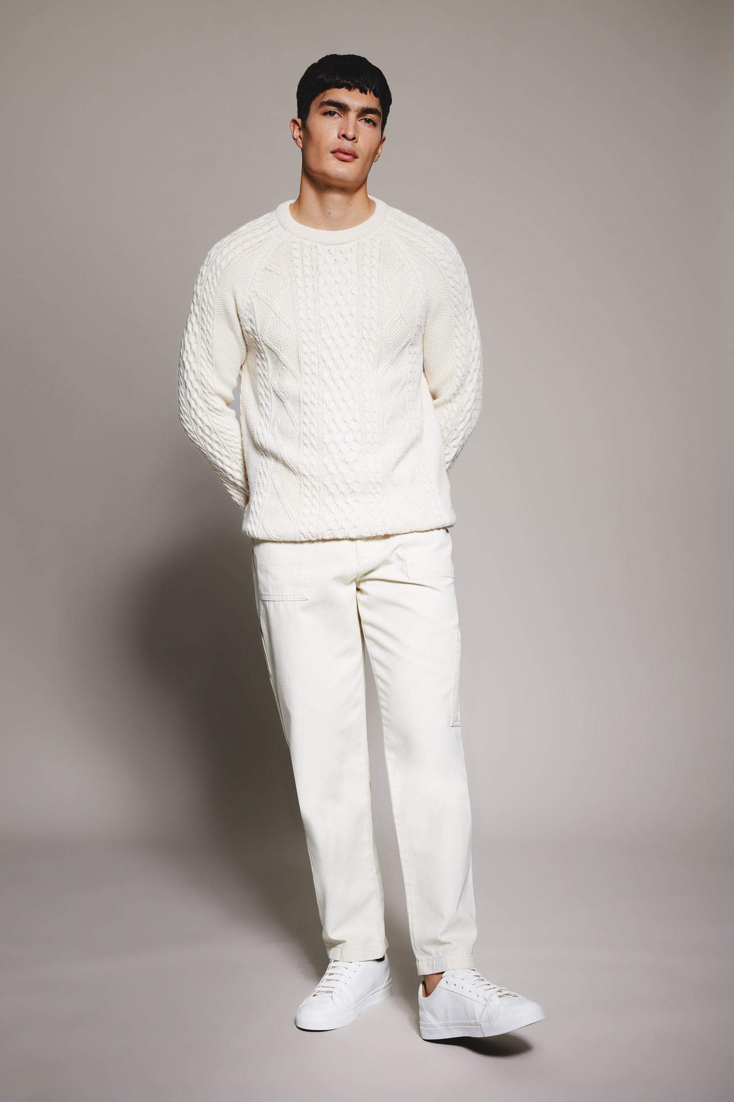 Straight Fit Normal Waist Pipe Leg Trousers