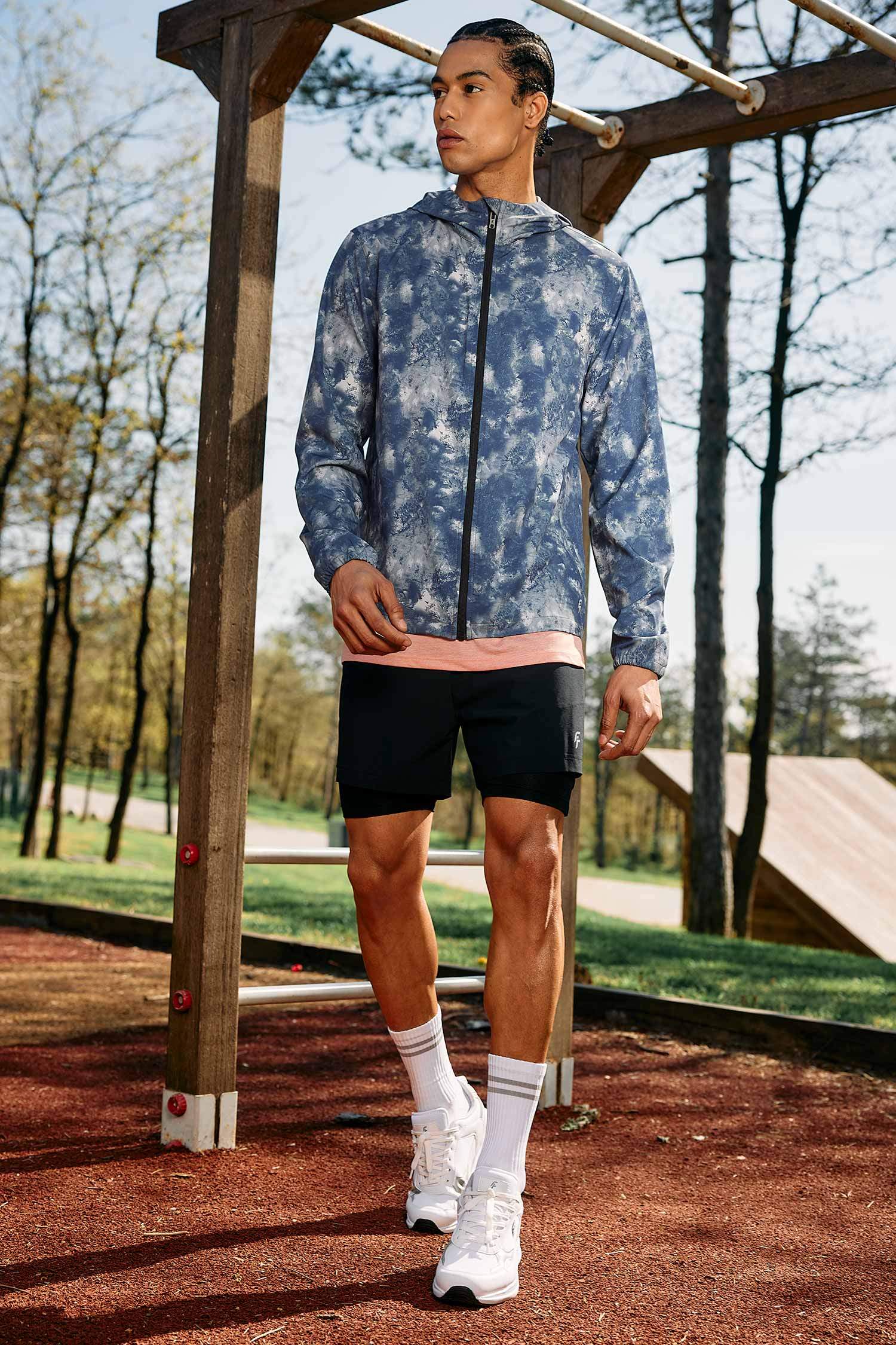 Su İtici Slim Fit Dar Kesim Kapüşonlu File Astarlı Esnek Dokulu Mevsimlik Baharlık Mont