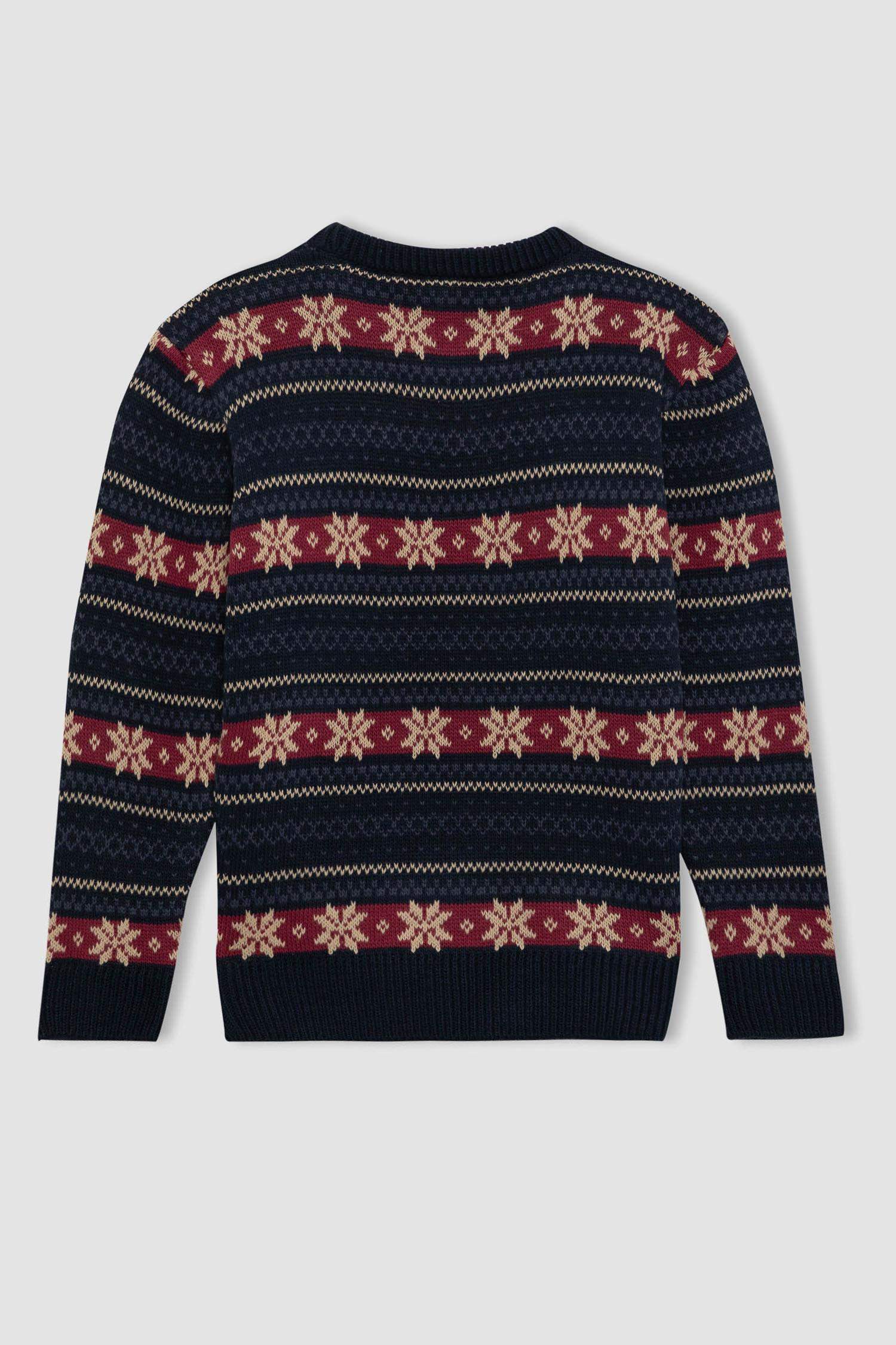 Boy New Year Themed Crew Neck Pullover