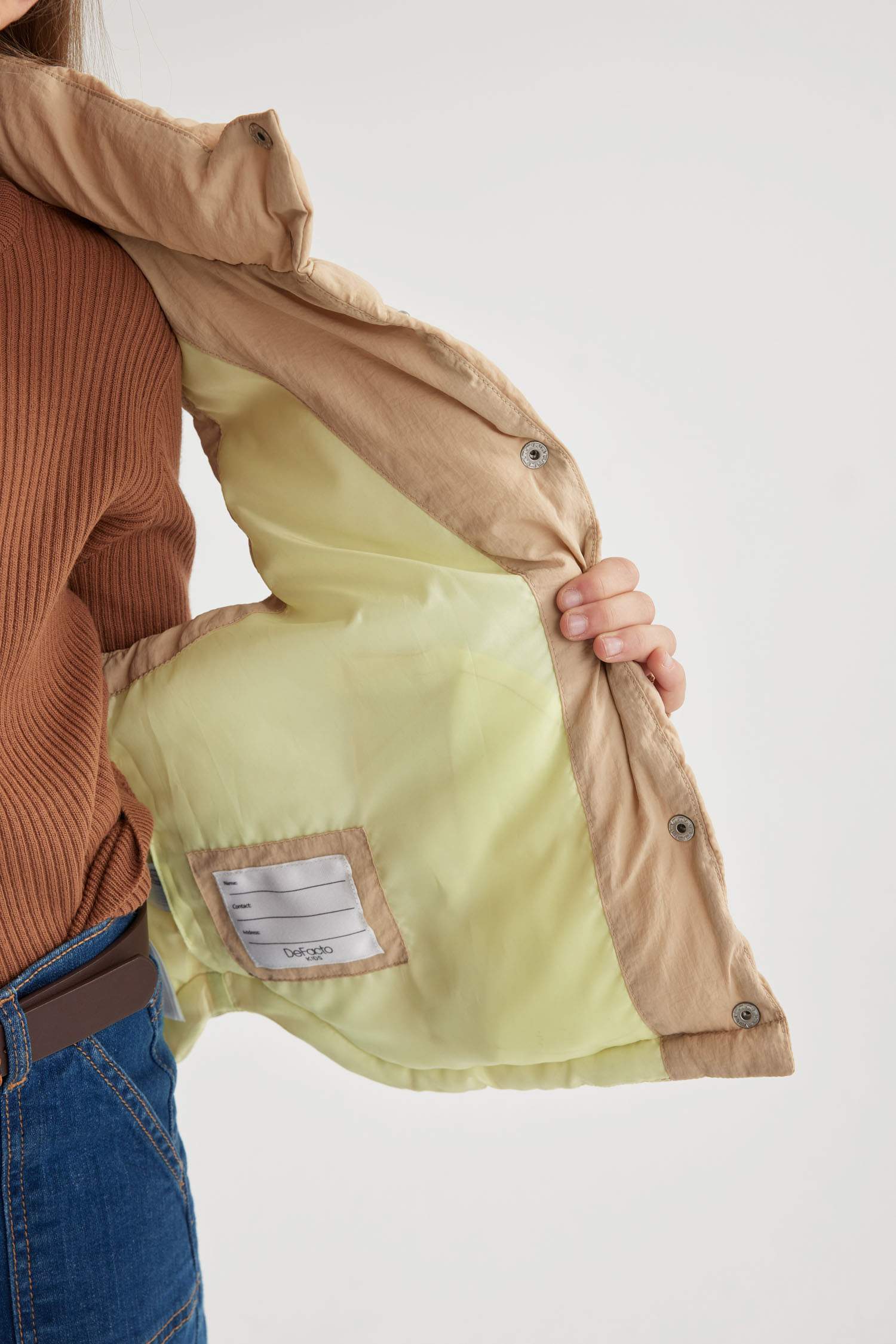 Girl High Collar Puffer Vest