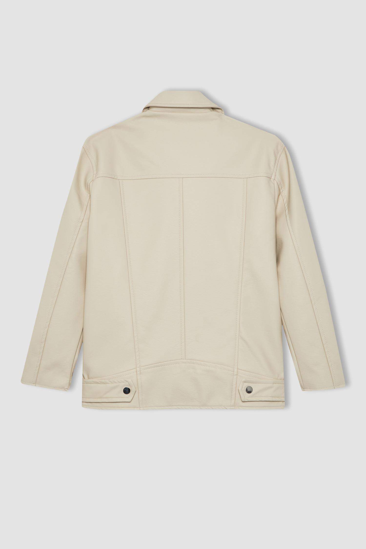 Куртка из искусственной кожи водоотталкивающая ткань оверсайз из искусственной кожи для девочек