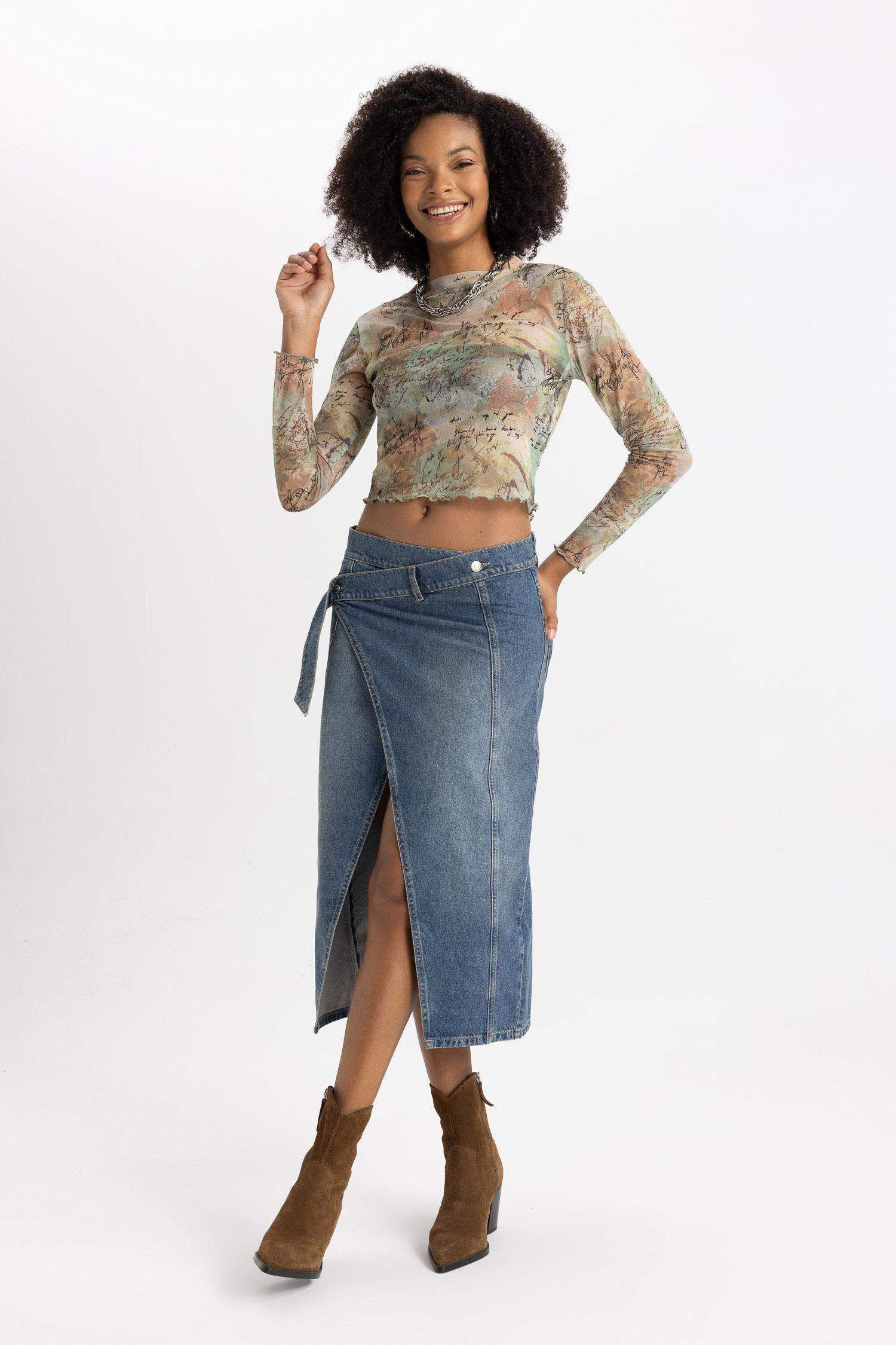 Спідниця довгий Long Fit з джерсі