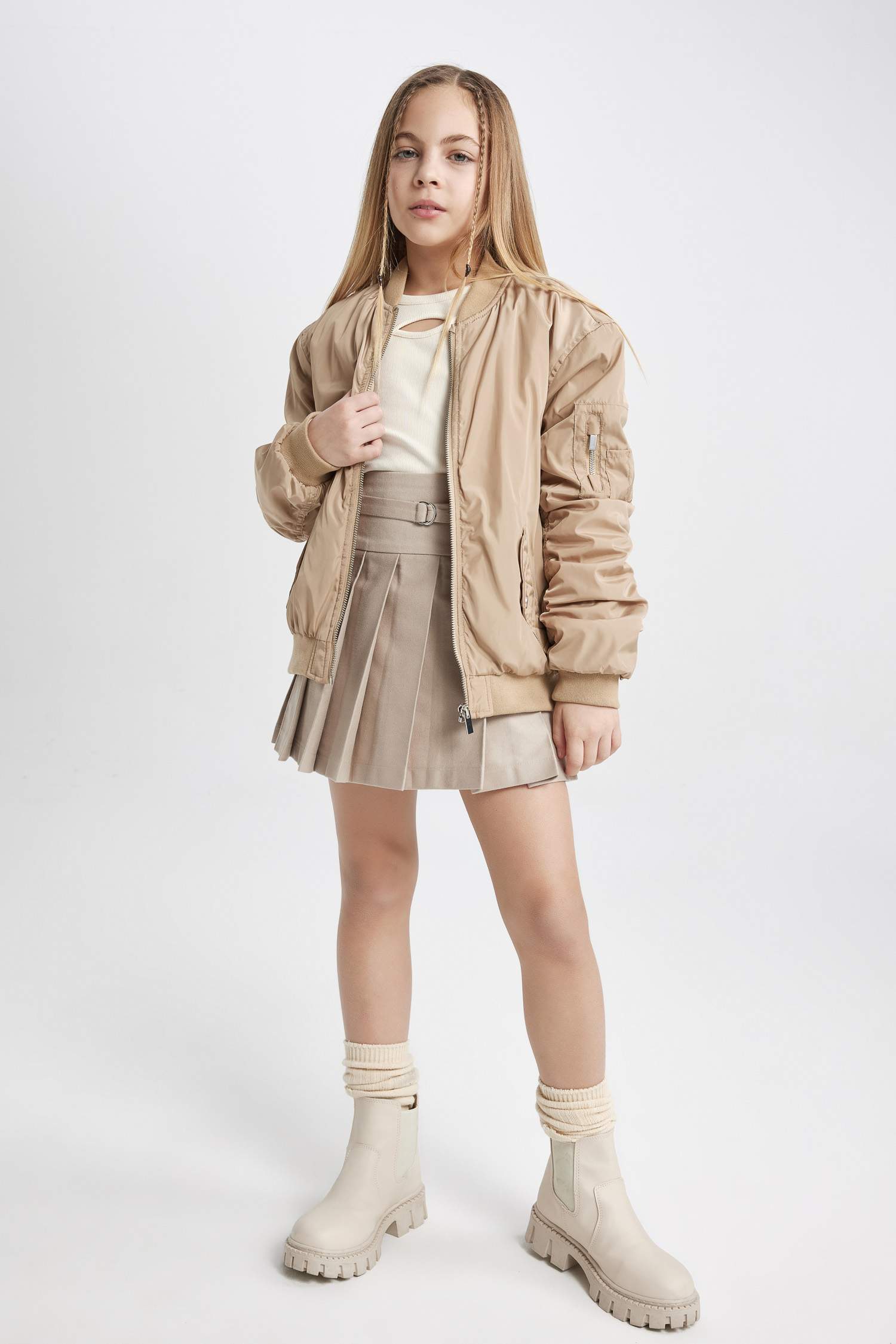 جاكيت بومبر بناتي مقاوم للماء