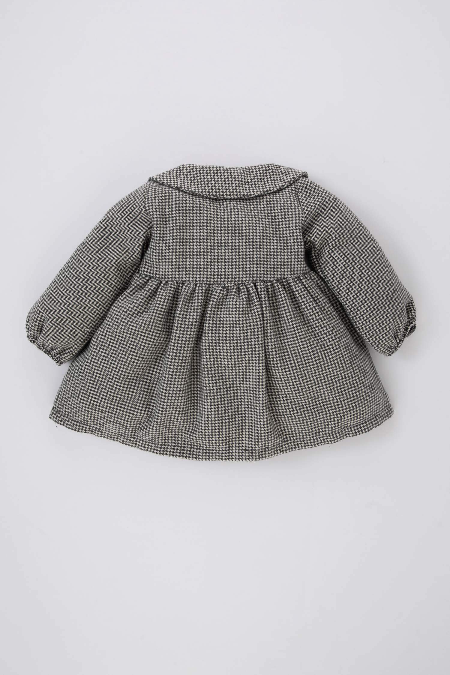 Сукня стандартного крою у клітку для малюків дівчаток