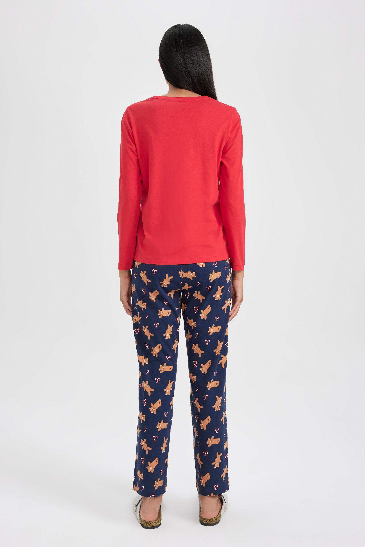 طقم قصة عادية كم طويل من Fall in Love - قطعتين