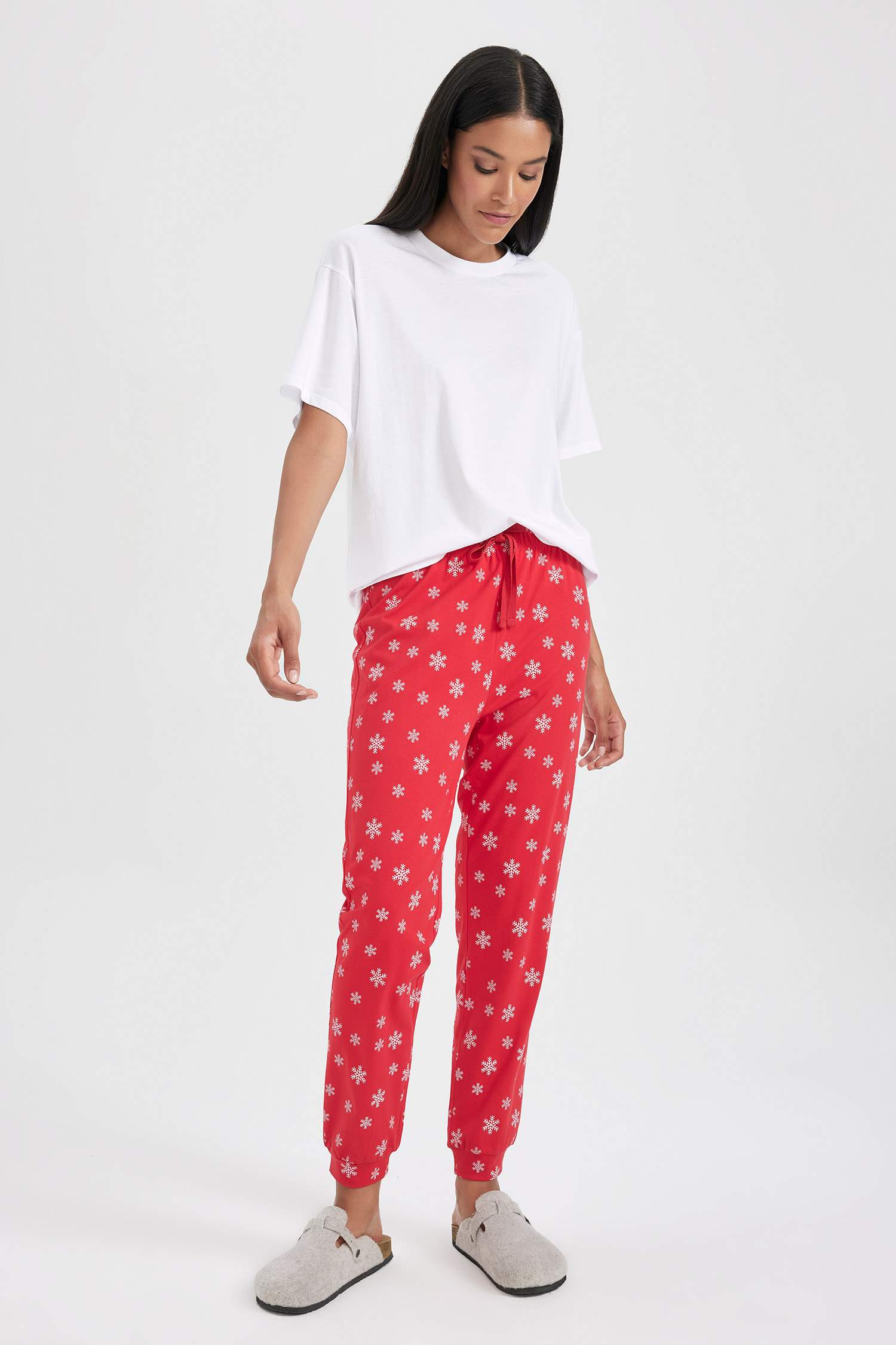 Fall in Love Christmas Themed Pajama Bottom