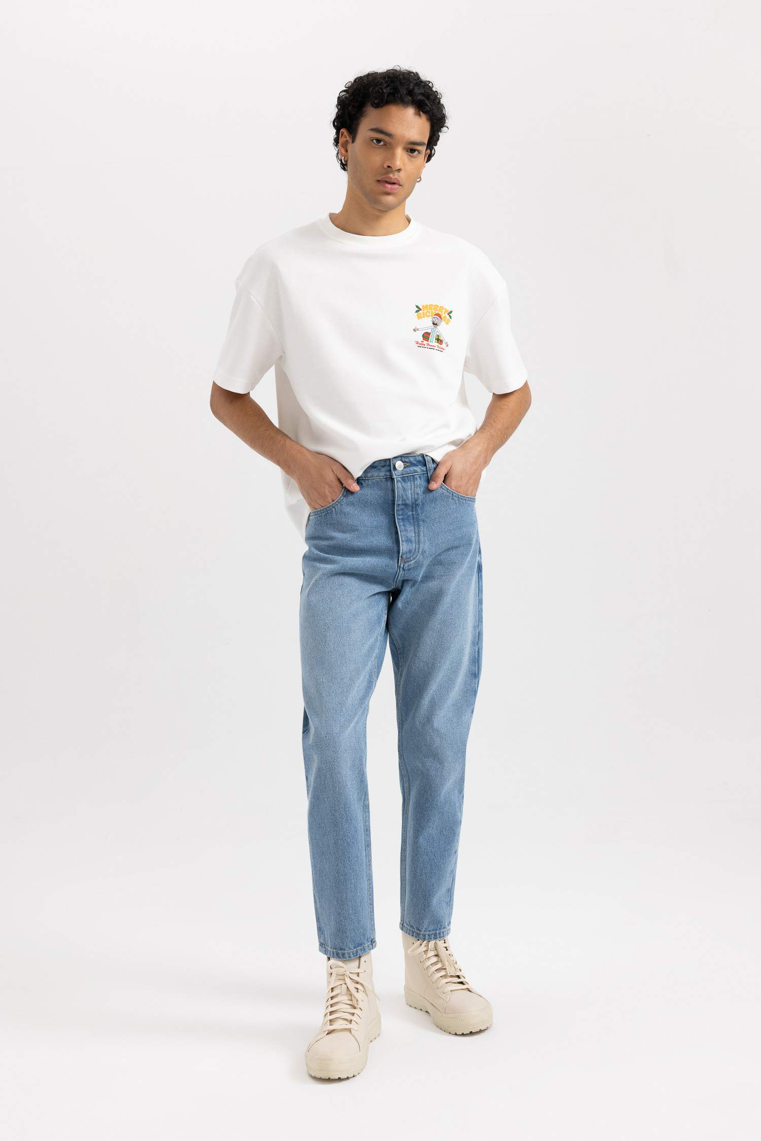 Jean Slim à Coupe Droite style des années 90