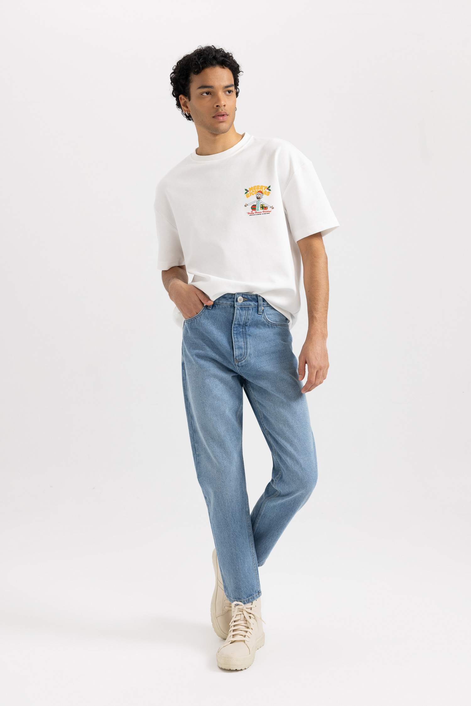 Jean Slim à Coupe Droite style des années 90