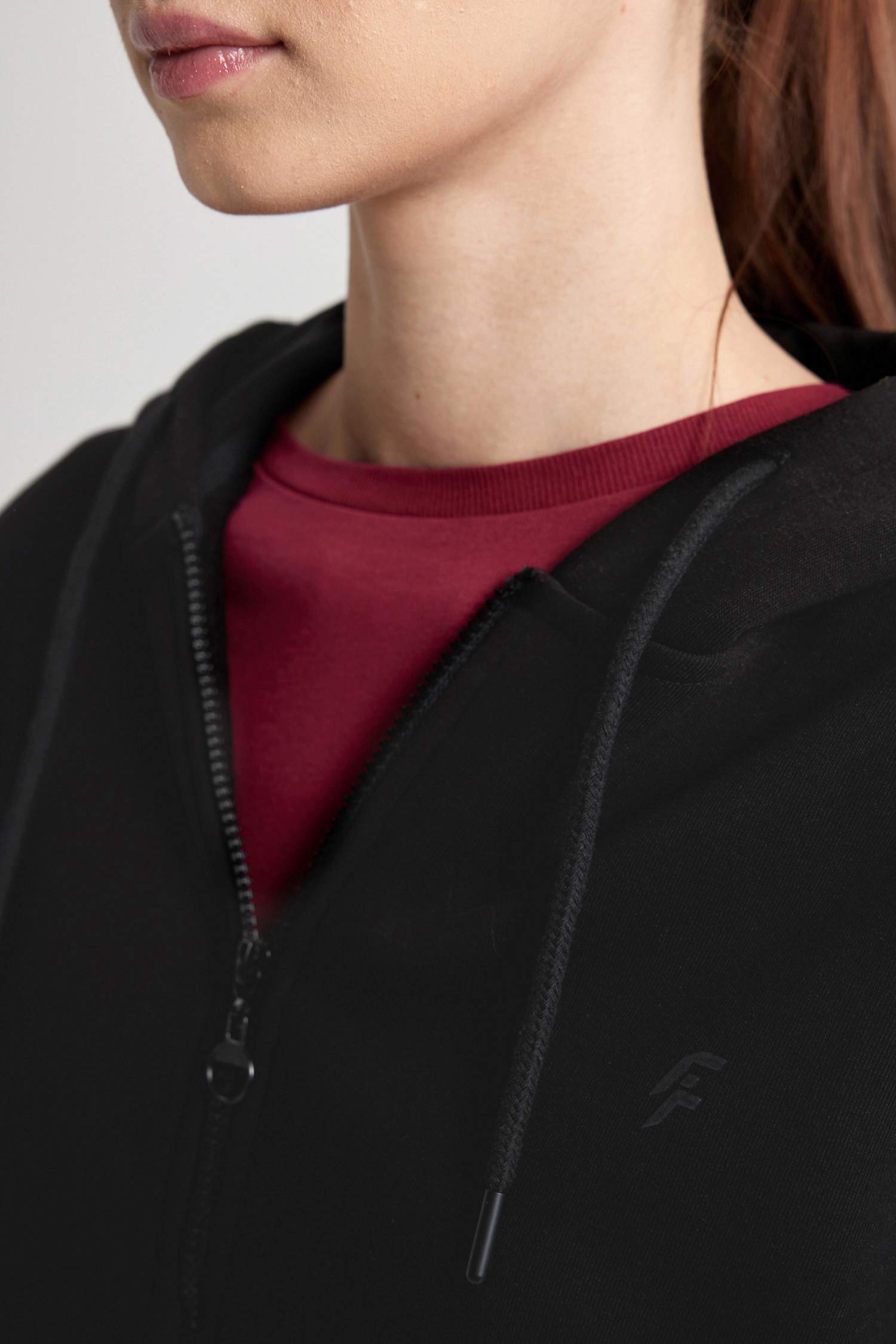 DeFactoFit Long Fit Hooded Zippered Thick Sweatshirt