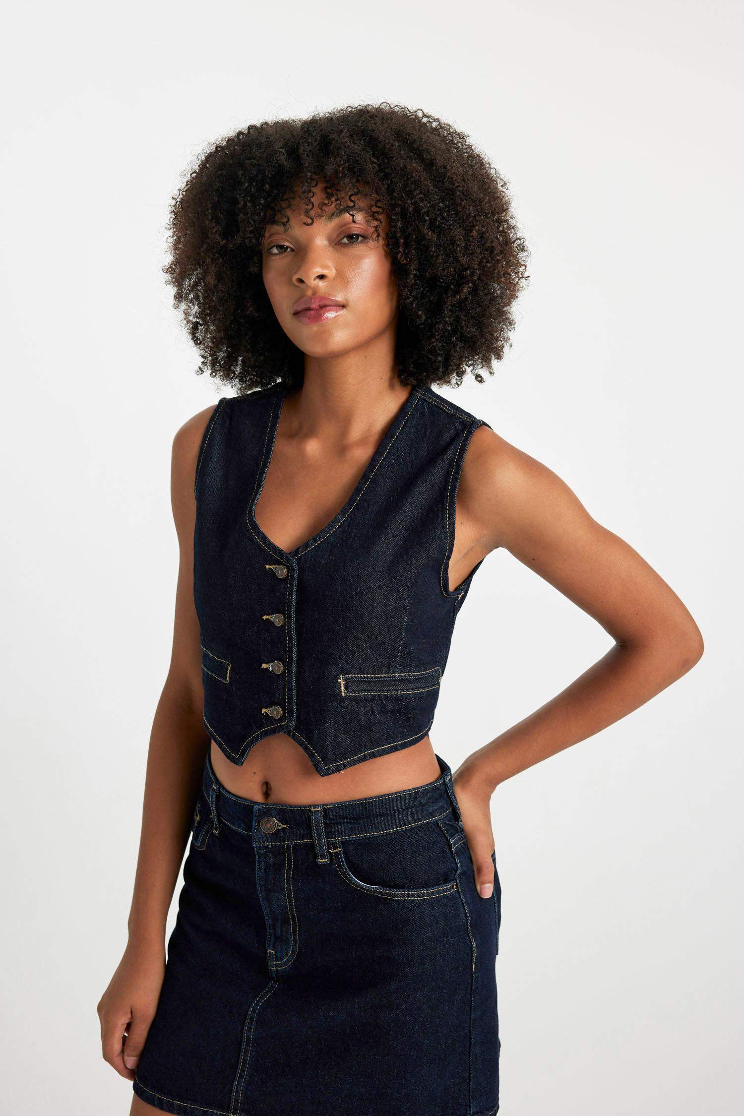 Blazer Denim vest