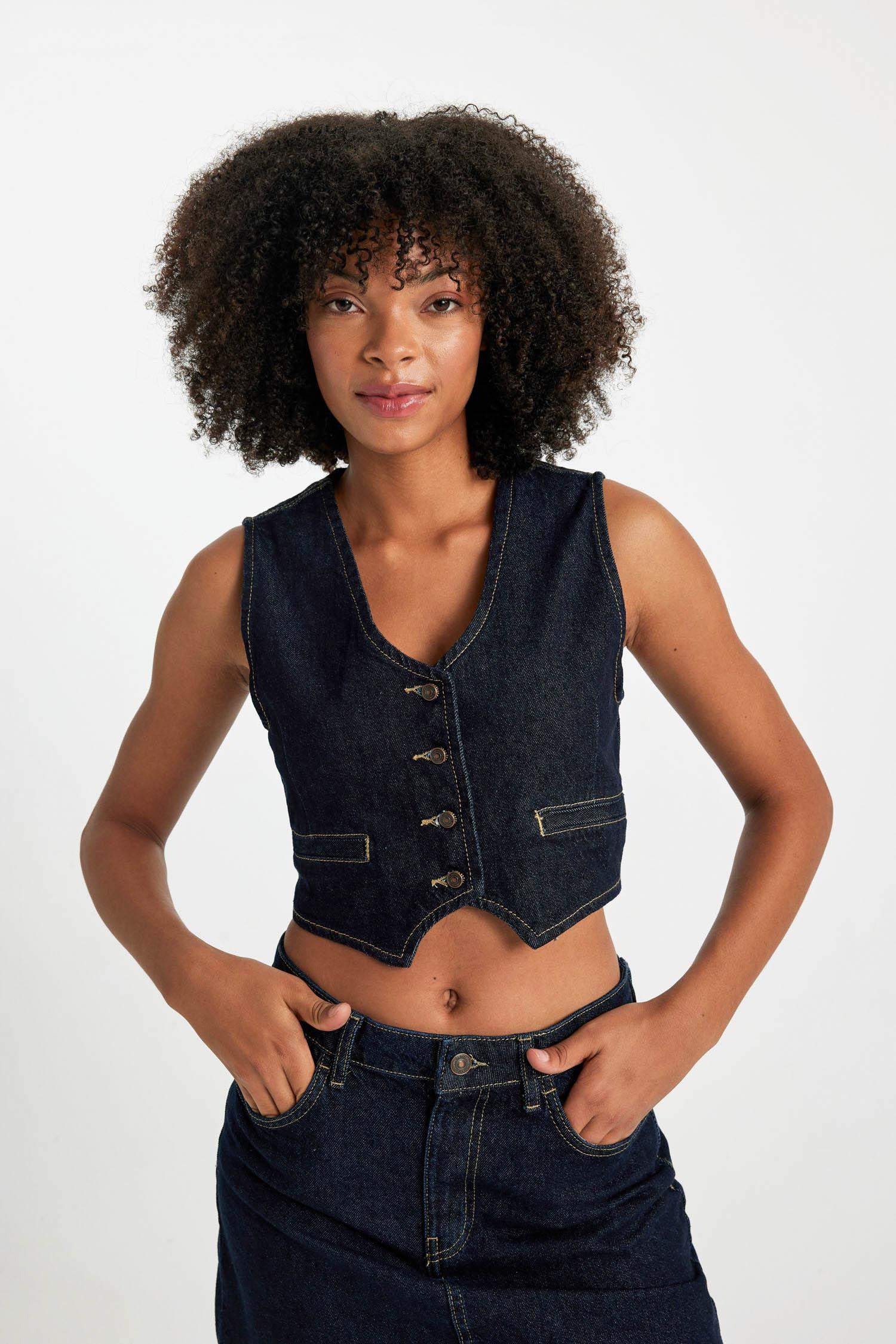 Blazer Denim vest