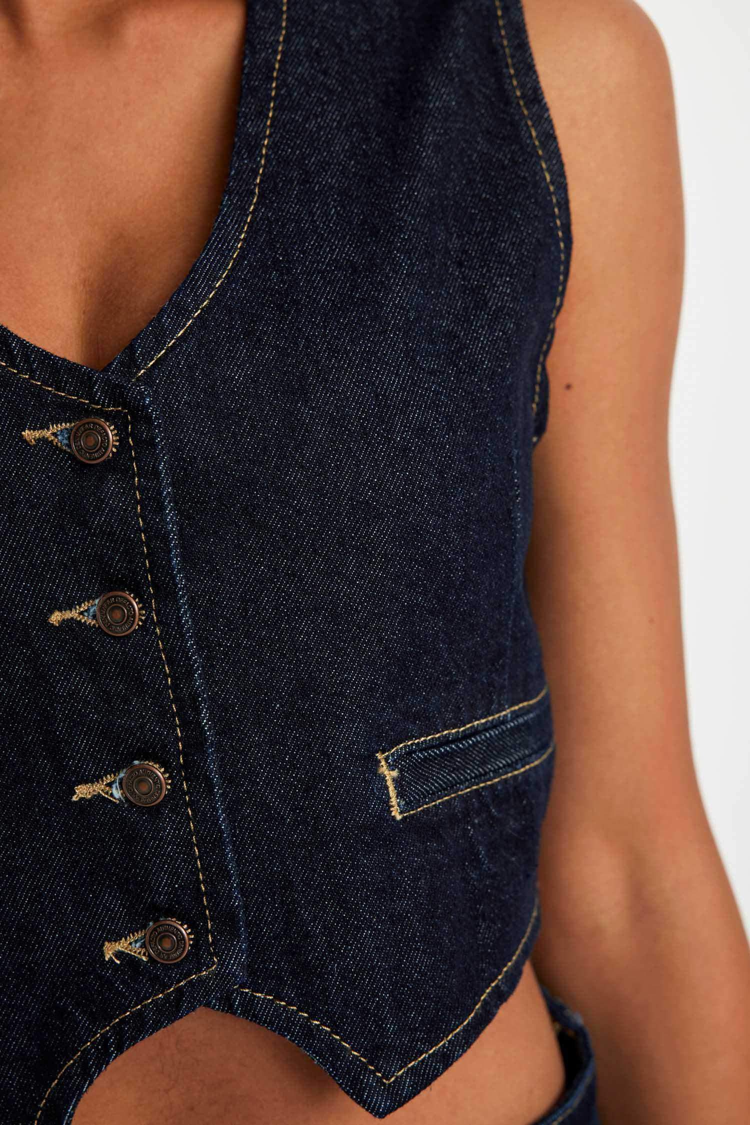 Blazer Denim vest