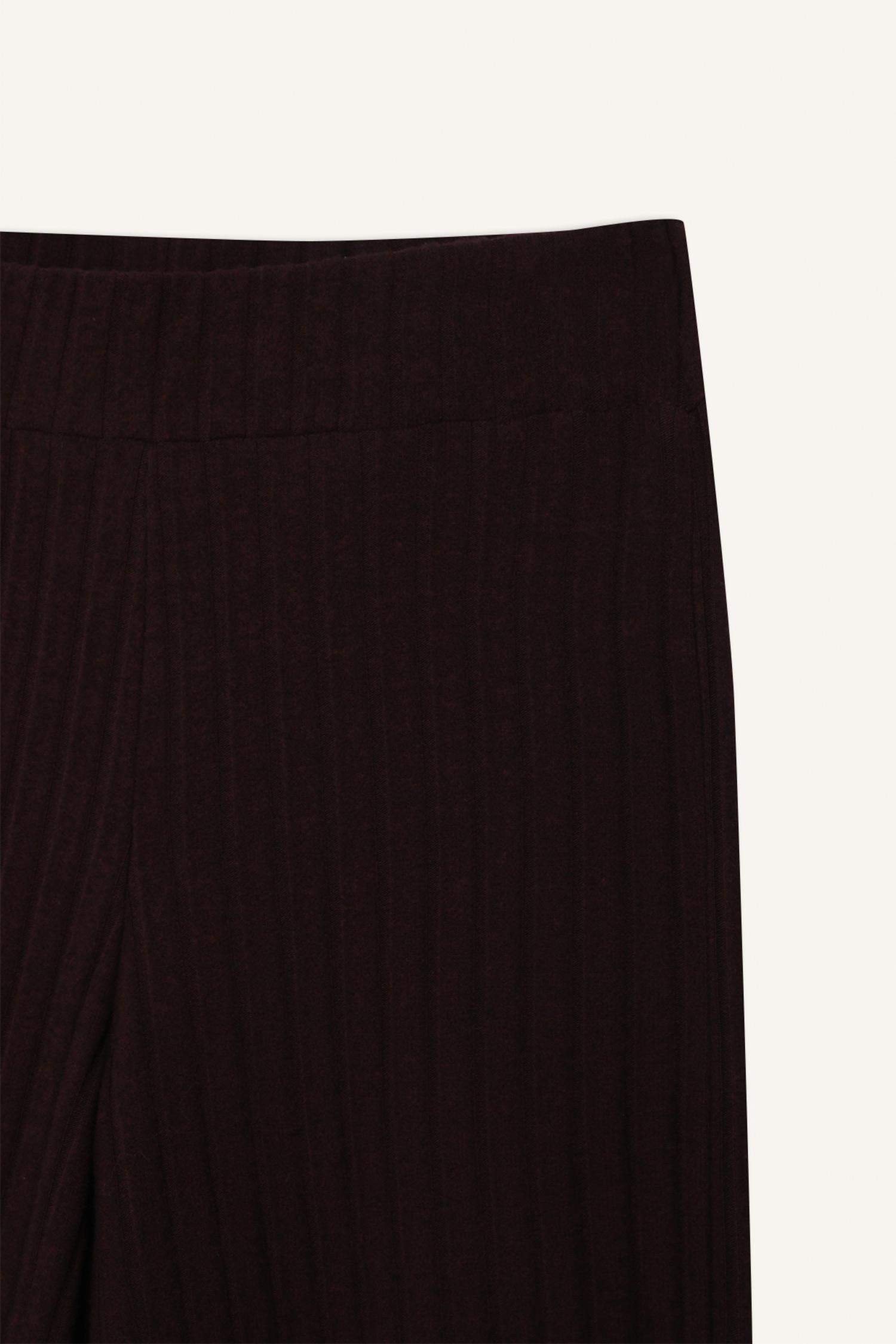 بنطلون سويت بانتس بيزك مضلع وايد ليج برجل واسع قصة عادية