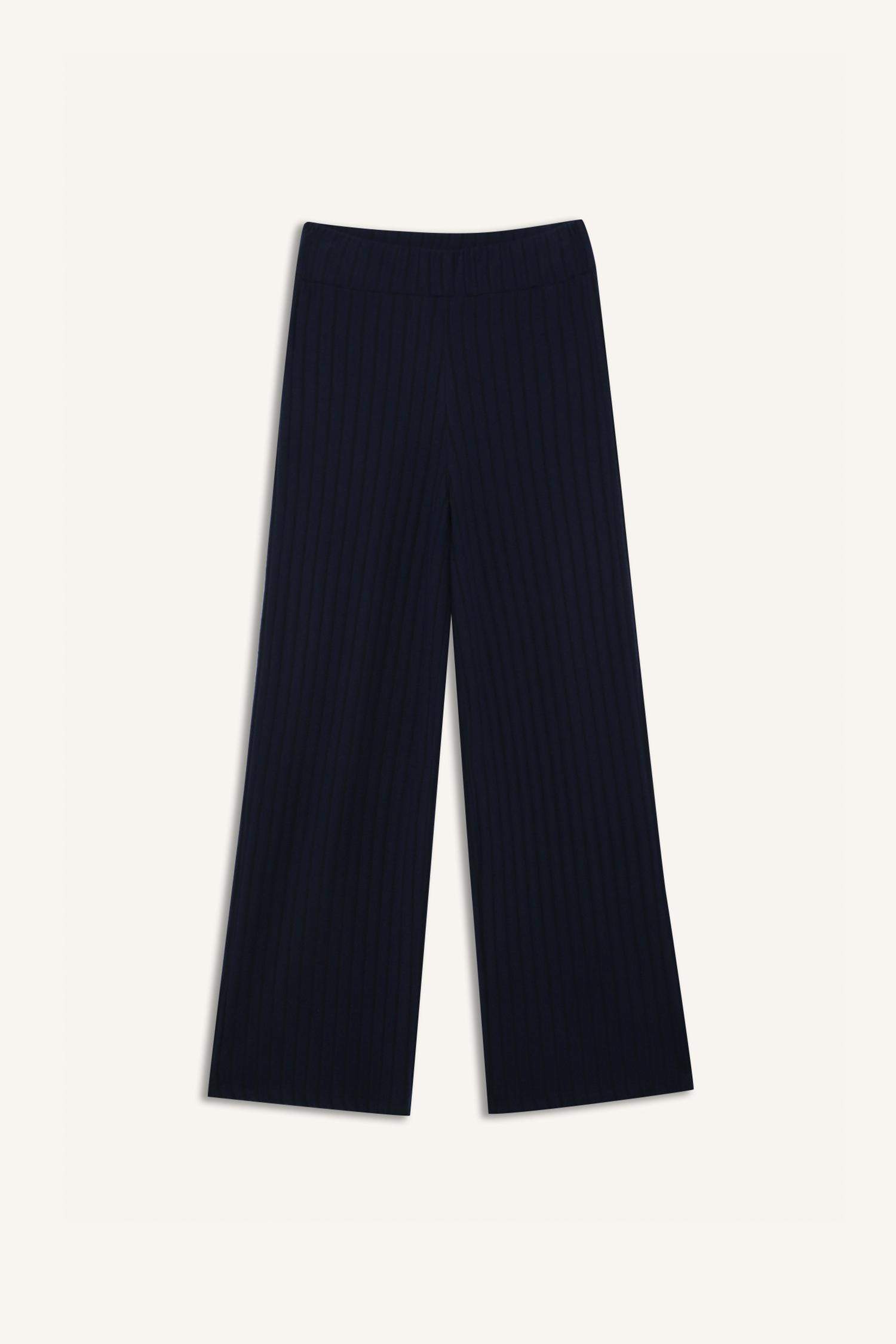 Pantalon taille normale en coton côtelé à coupe régulière