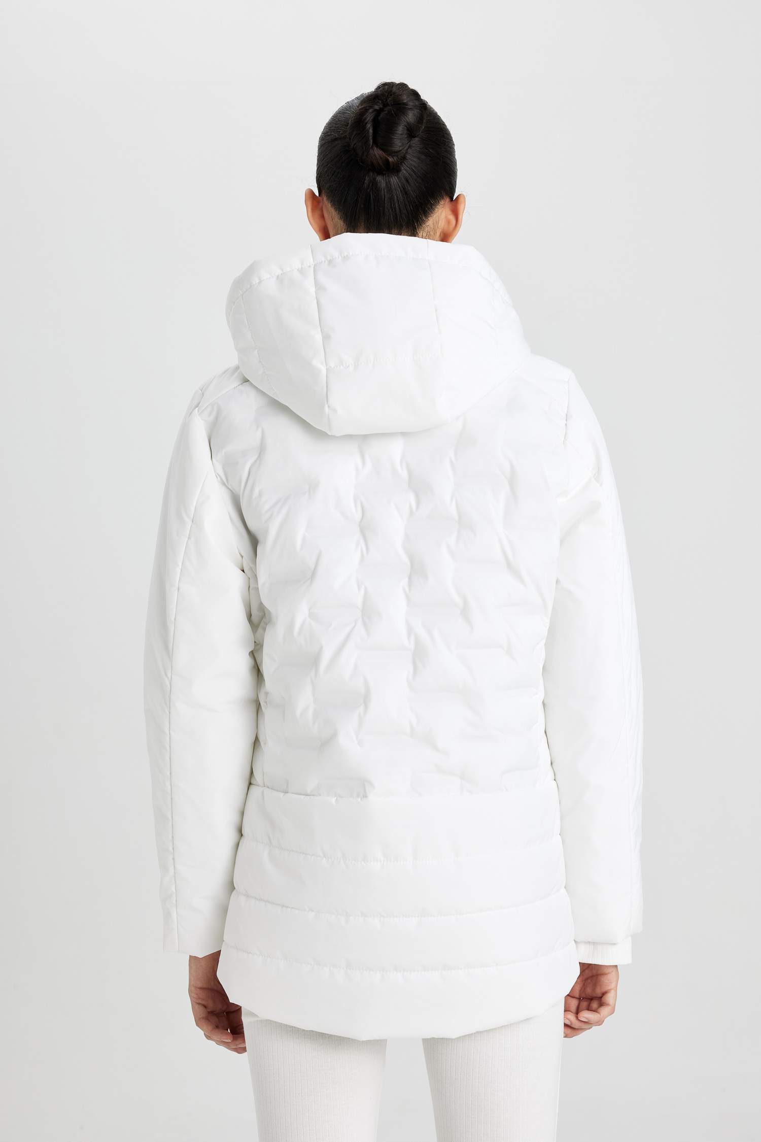 Su İtici Mont Rüzgar Geçirmez Slim Fit Dar Kesim Çıkarılabilir Kapüşonlu Fermuarlı