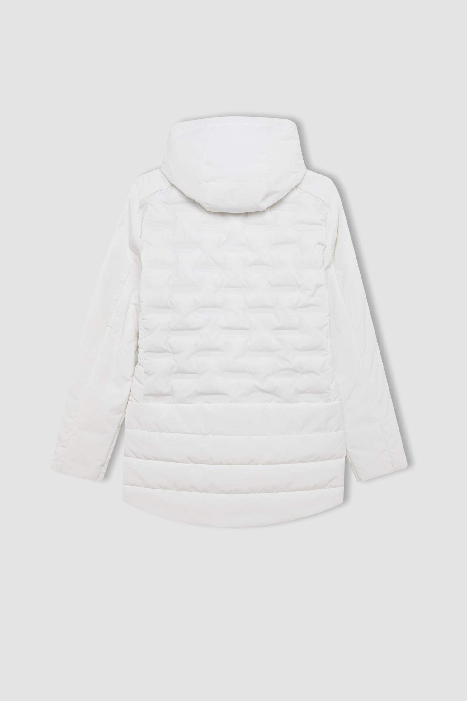 Su İtici Mont Rüzgar Geçirmez Slim Fit Dar Kesim Çıkarılabilir Kapüşonlu Fermuarlı