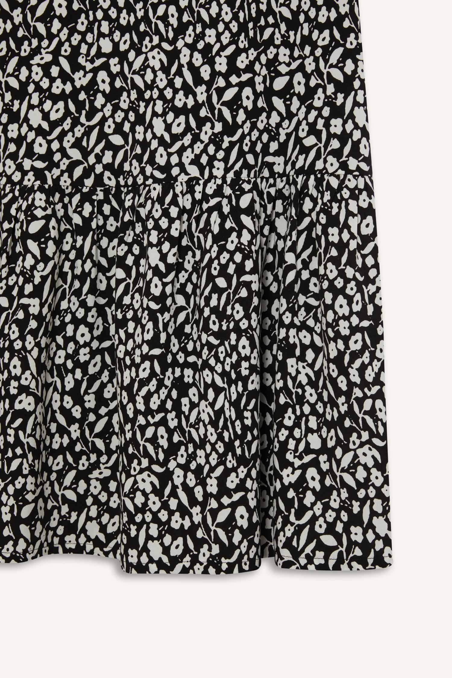 Floral Patterned Maxi Modest Skirt