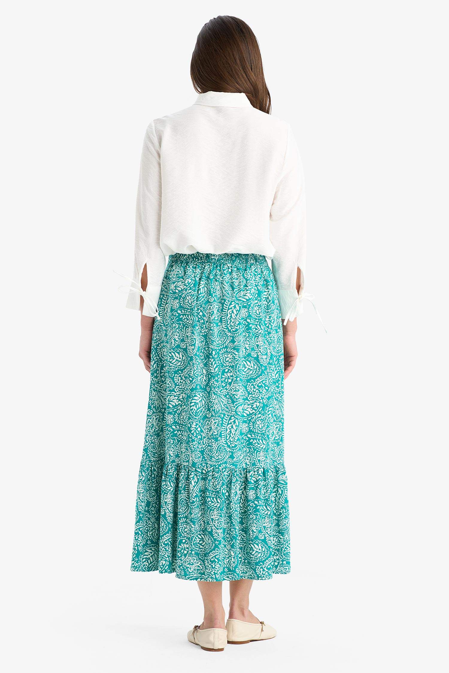 Printed Maxi Skirt
