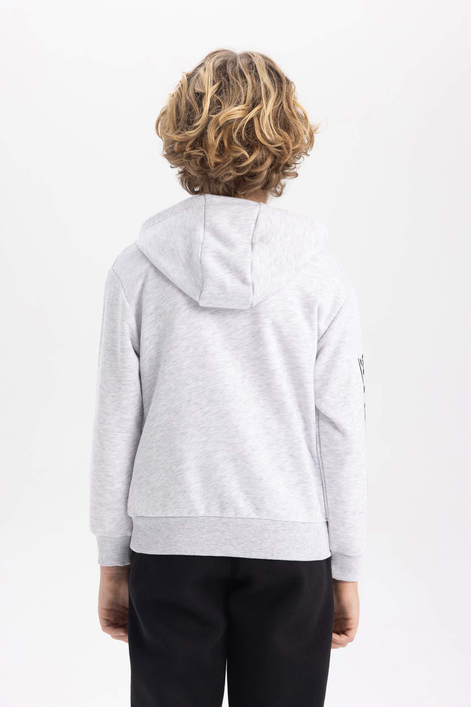 Erkek Çocuk One Piece Kapüşonlu Kalın Sweatshirt