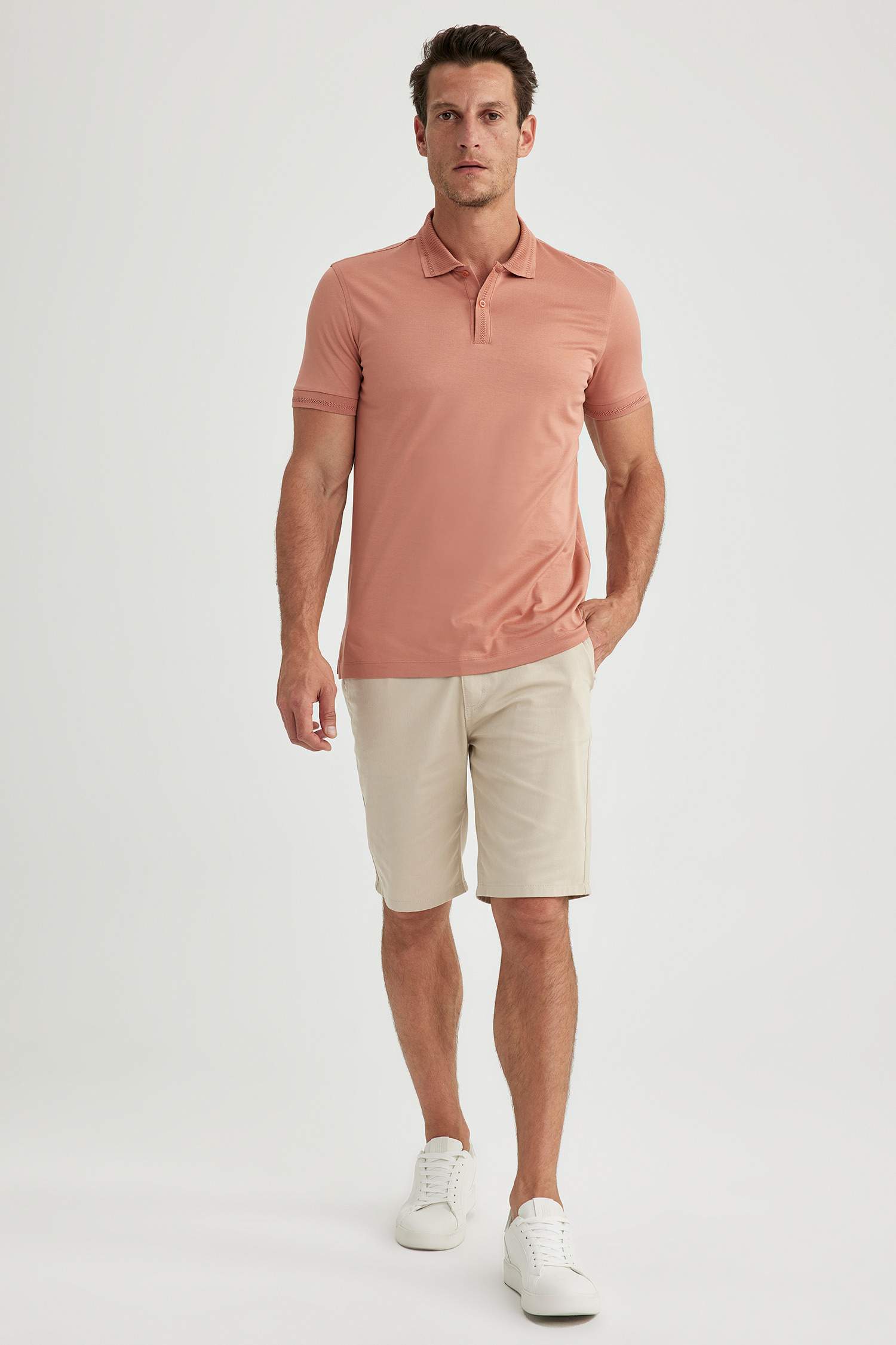 Slim Fit Short Sleeve Polo T-Shirt