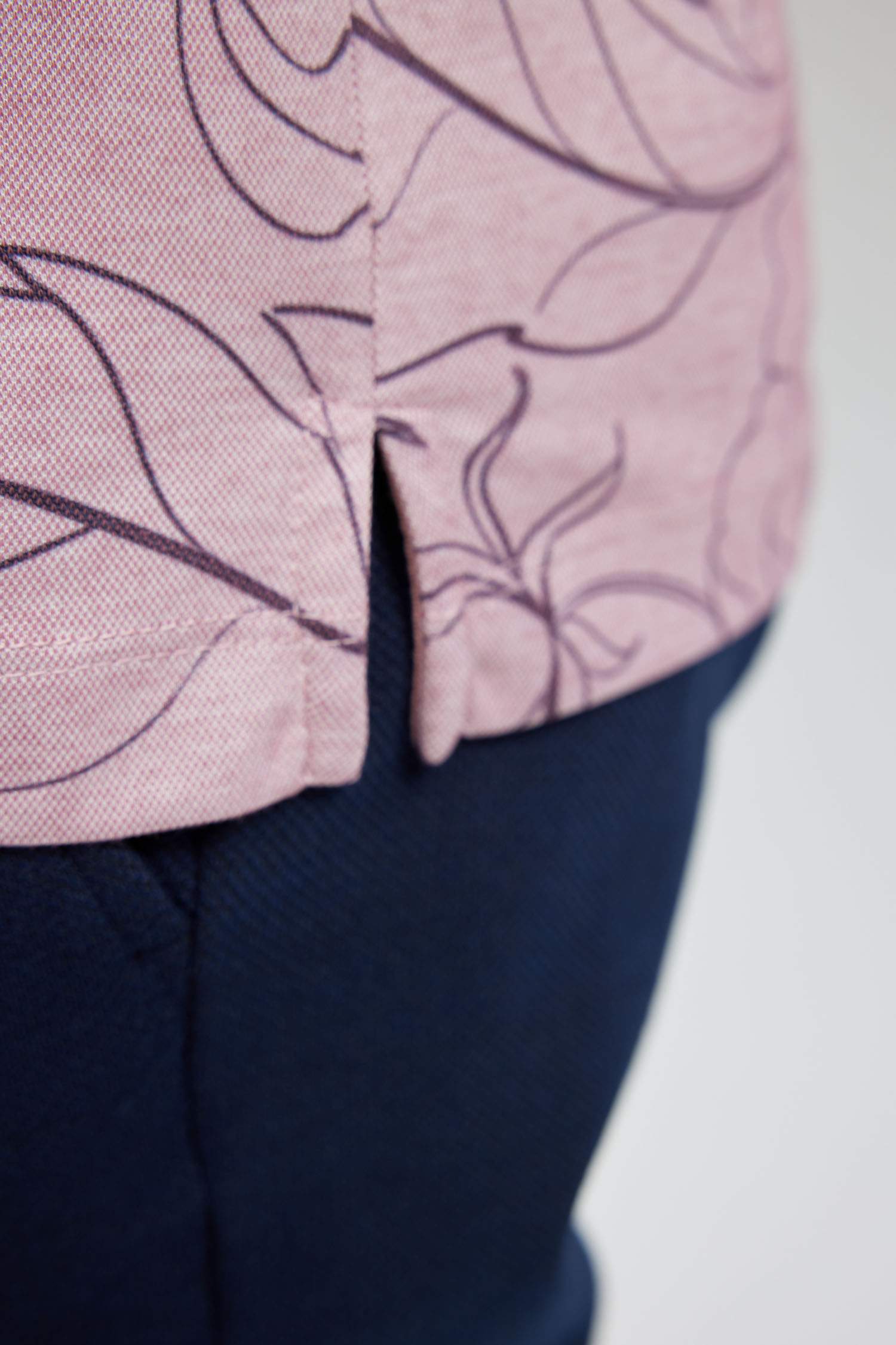 تي شيرت بولو فلورال سليم فيت