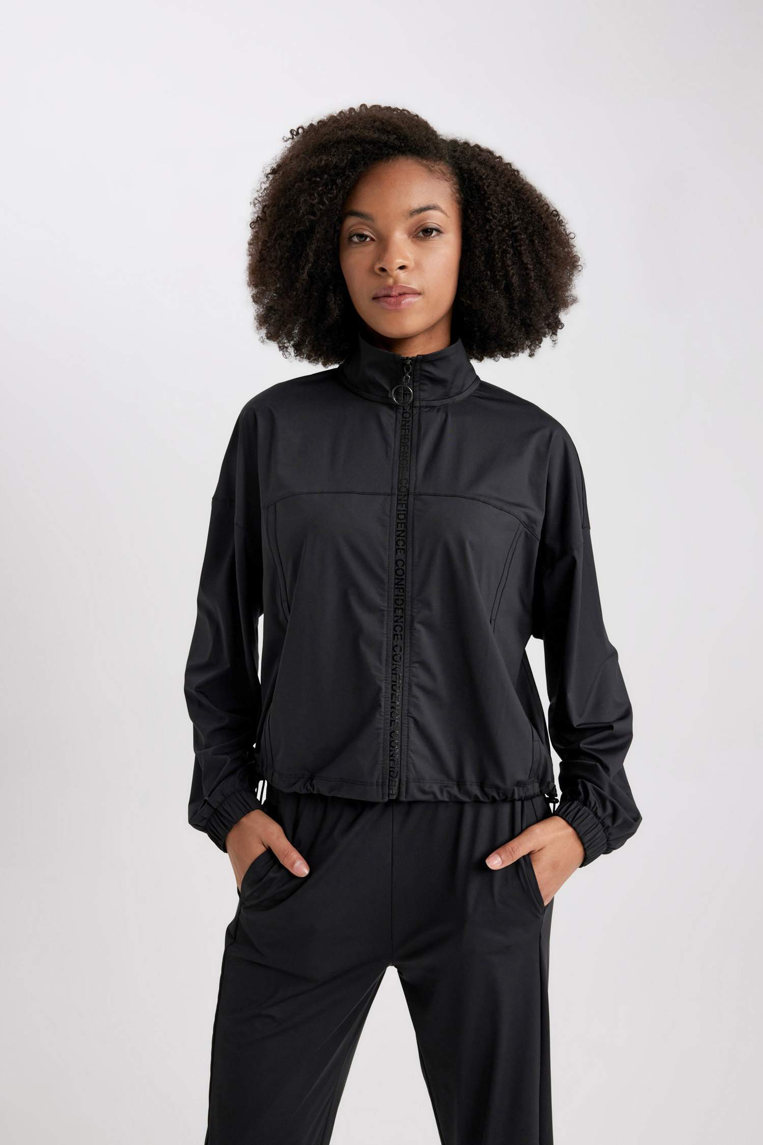 DeFactoFit Standard Fit Zippered Premium Cardigan