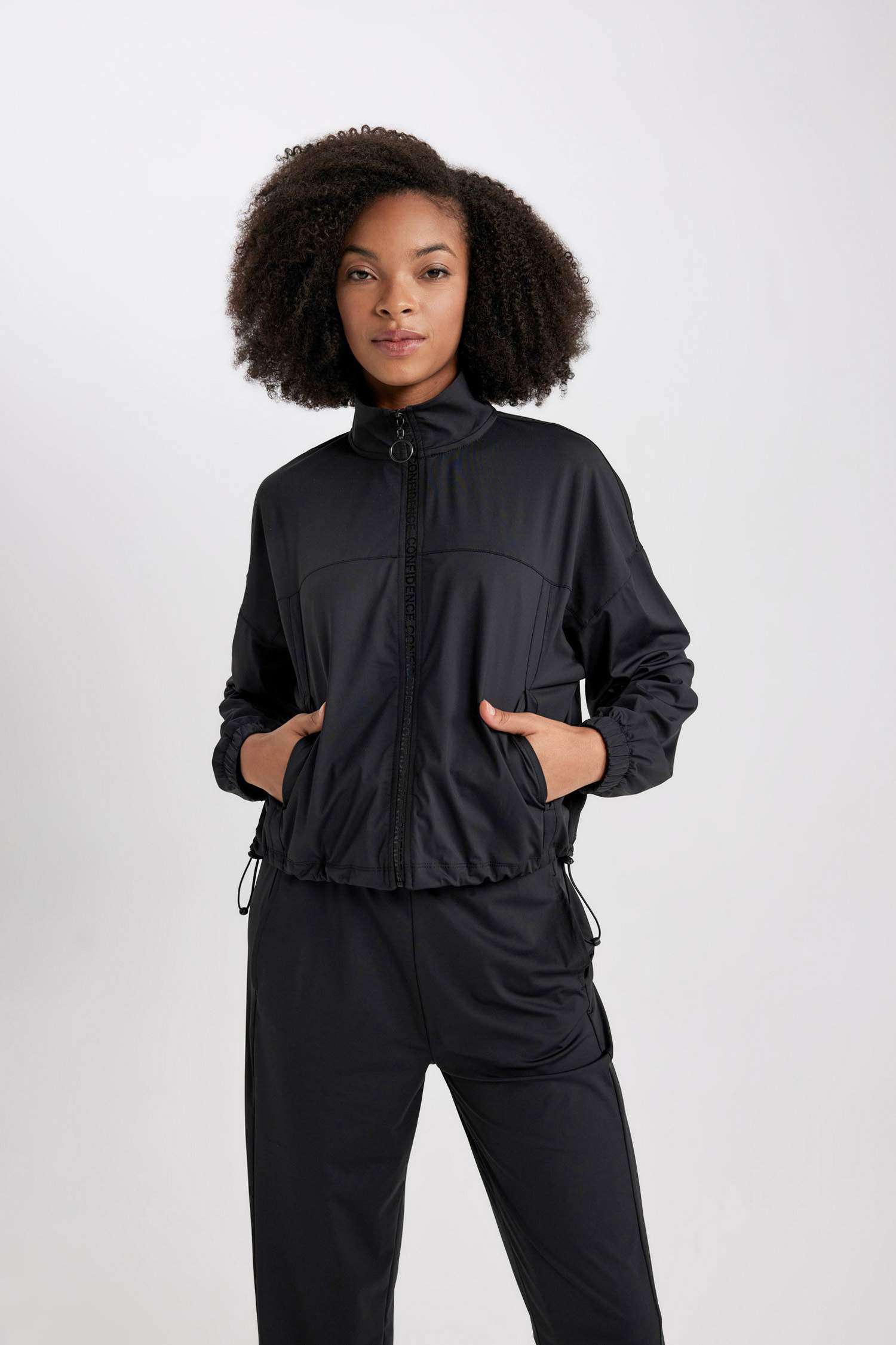 DeFactoFit Standard Fit Zippered Premium Cardigan