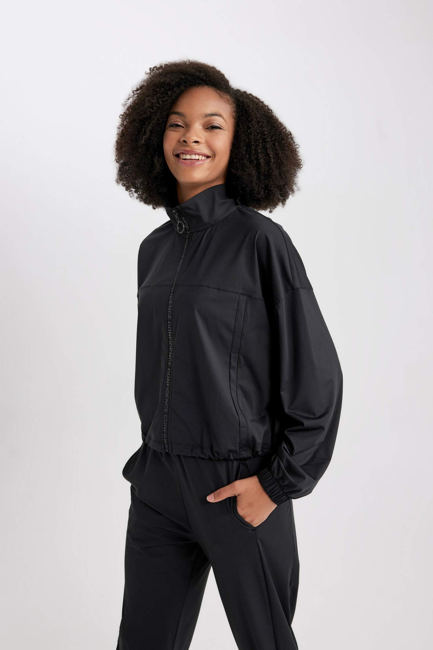 DeFactoFit Standard Fit Zippered Premium Cardigan