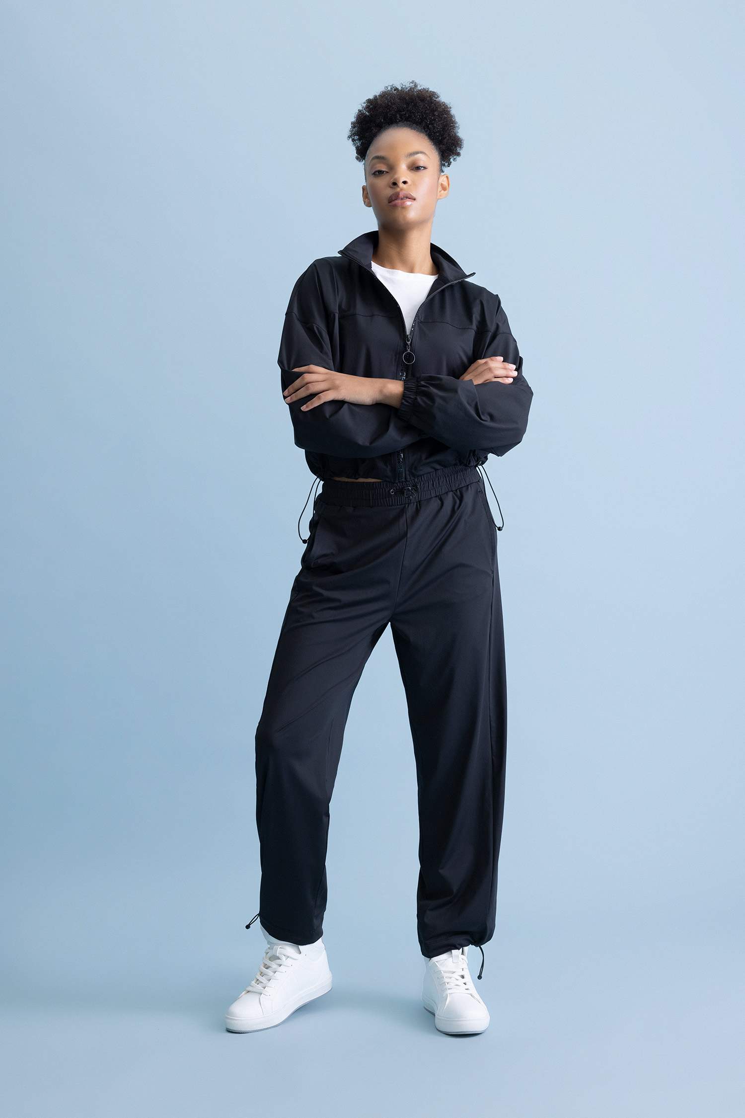 DeFactoFit Standard Fit Chino Jogger Leg Ankle Length Sweatpants