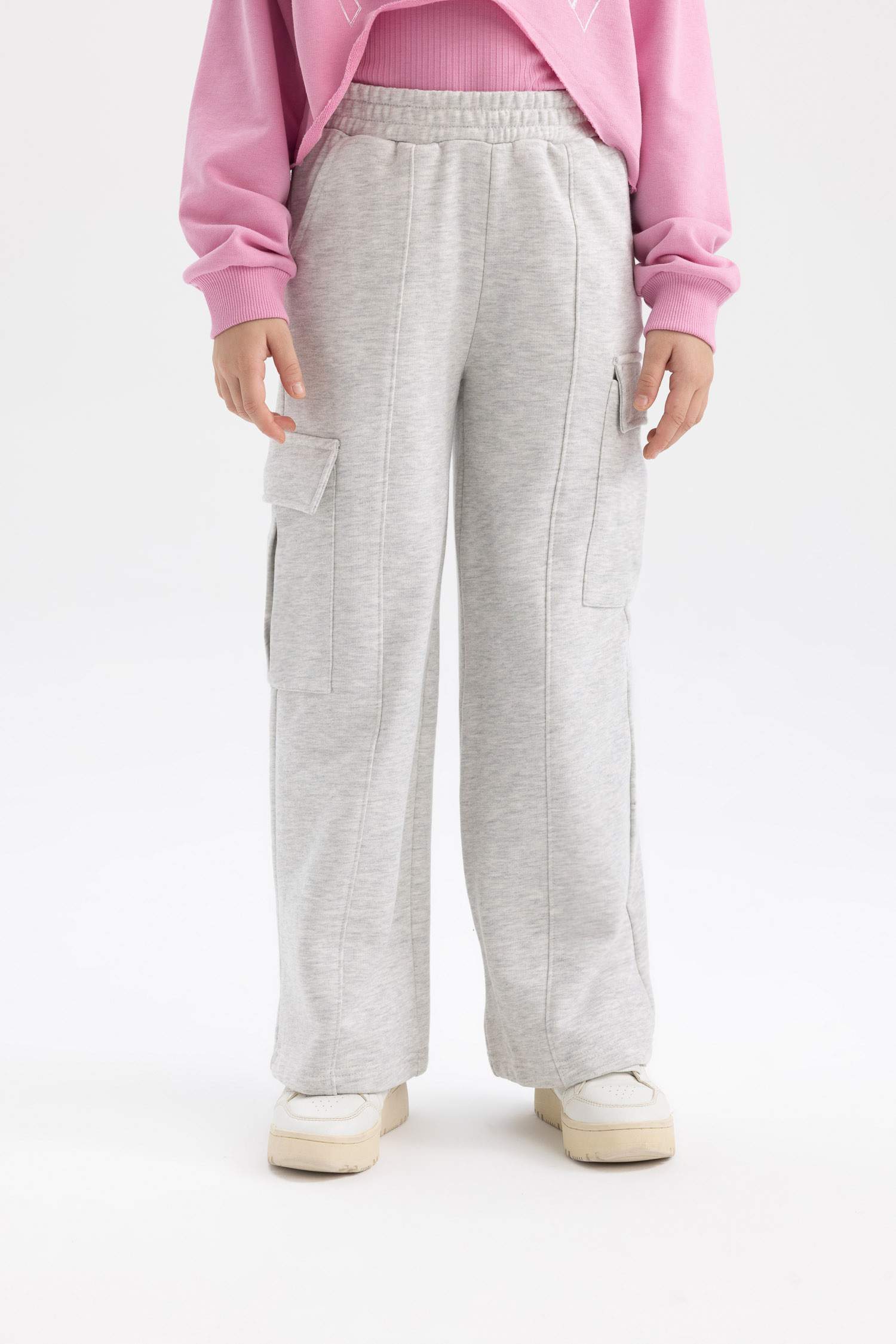 بنطلون بجامة رياضي كارجو بناتي