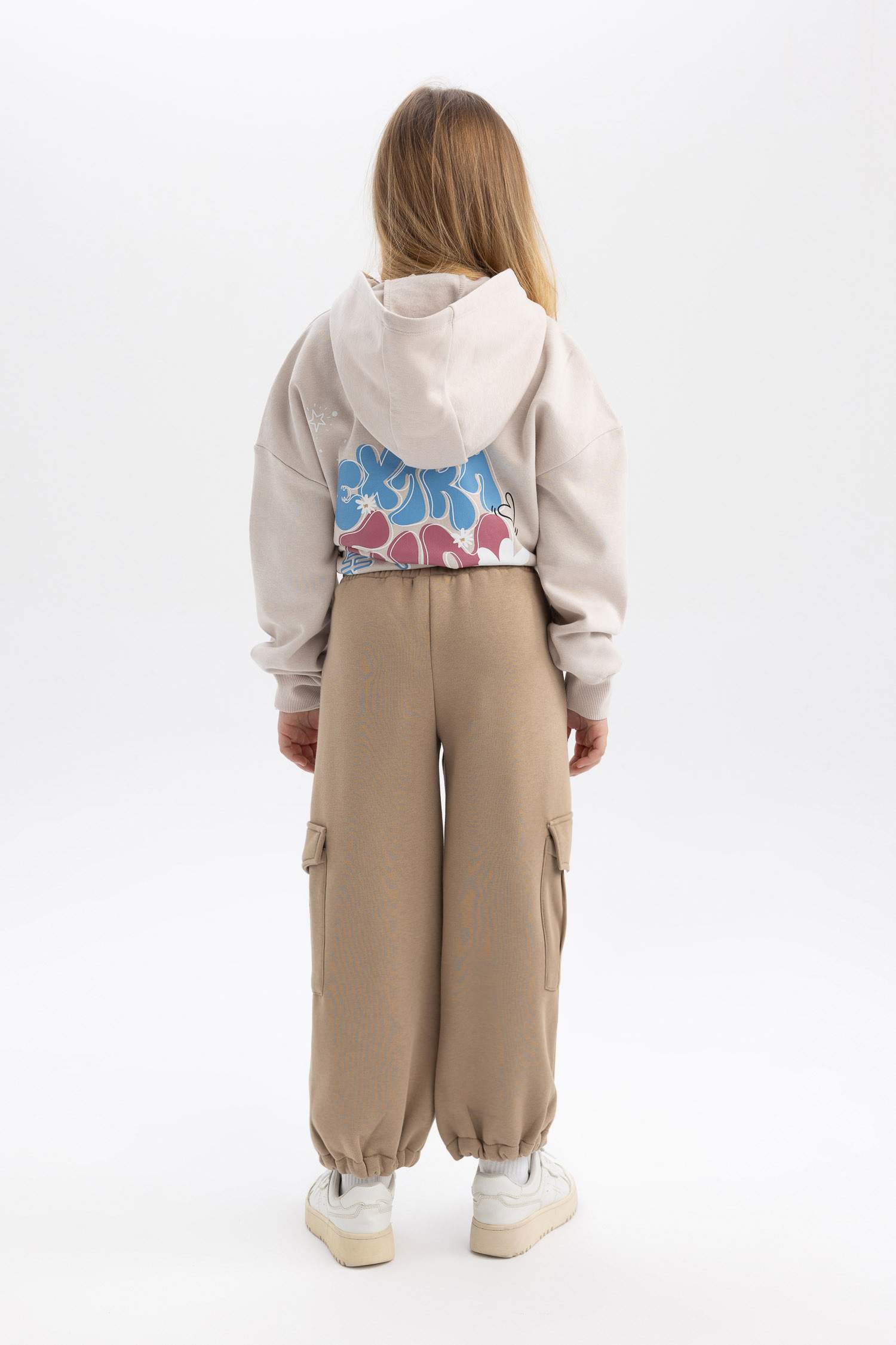 Girl Cargo Fit Thick Sweatpants
