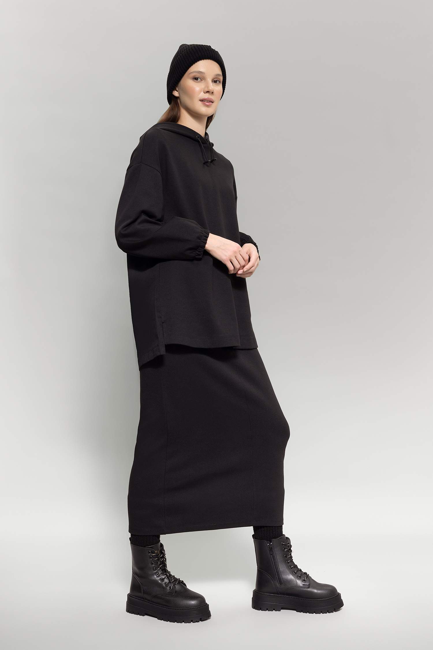 Regular Fit Thessaloniki Fabric Knitted Skirt