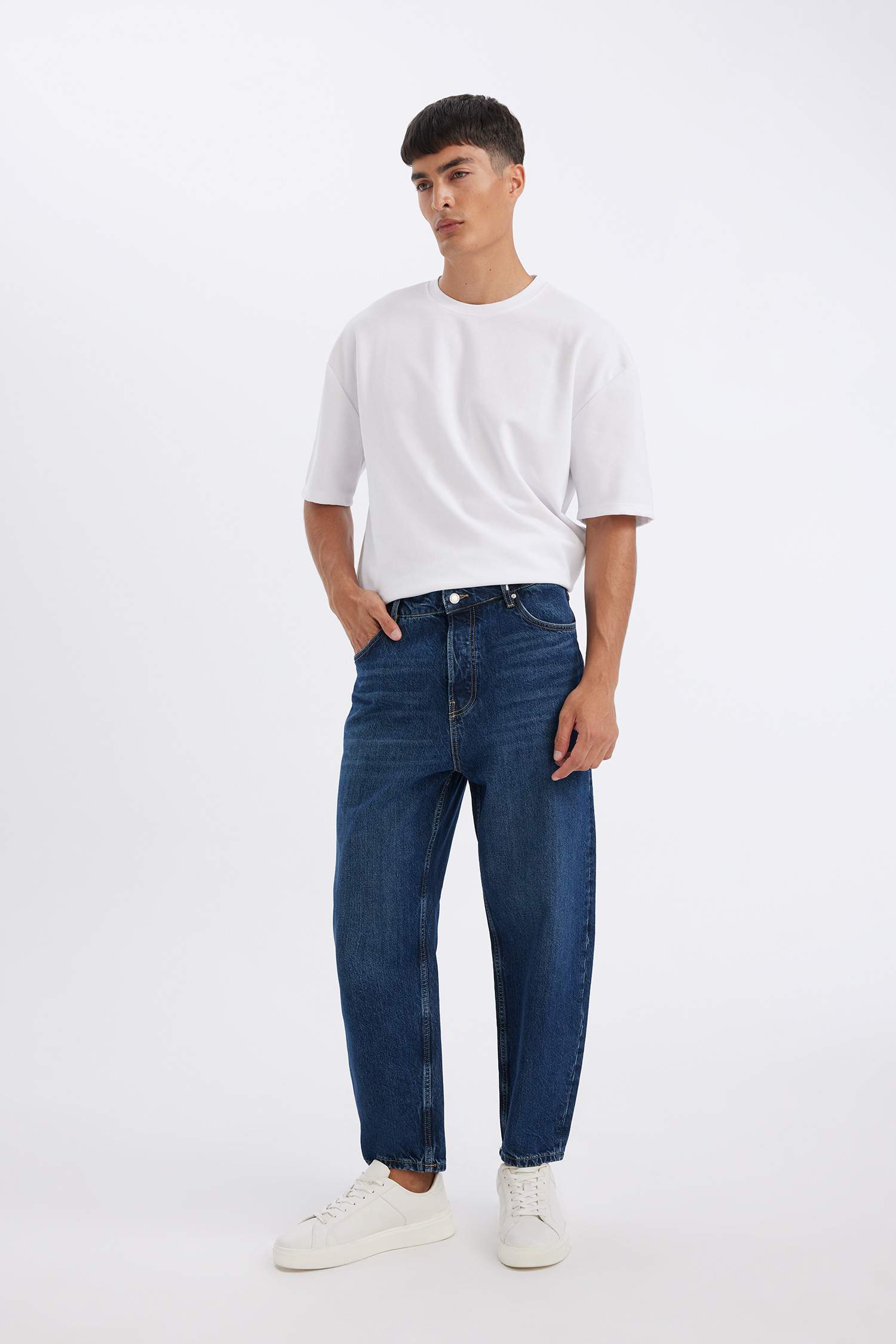 Wiser Wash Balloon Fit Bol Kalıp Yüksek Bel Normal Paça Jean Pantolon