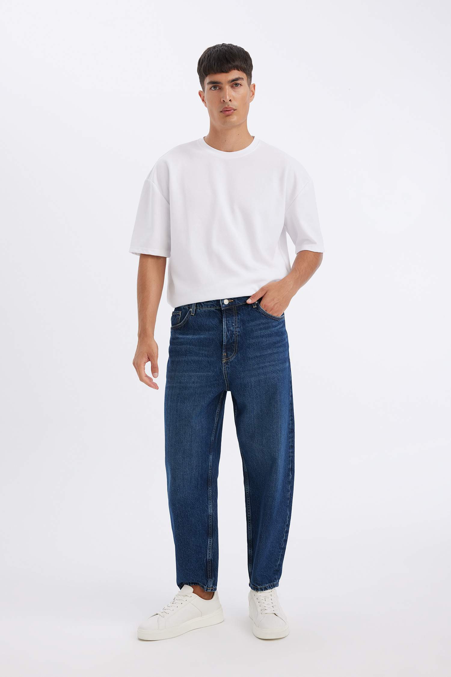 Wiser Wash Balloon Fit Bol Kalıp Yüksek Bel Normal Paça Jean Pantolon