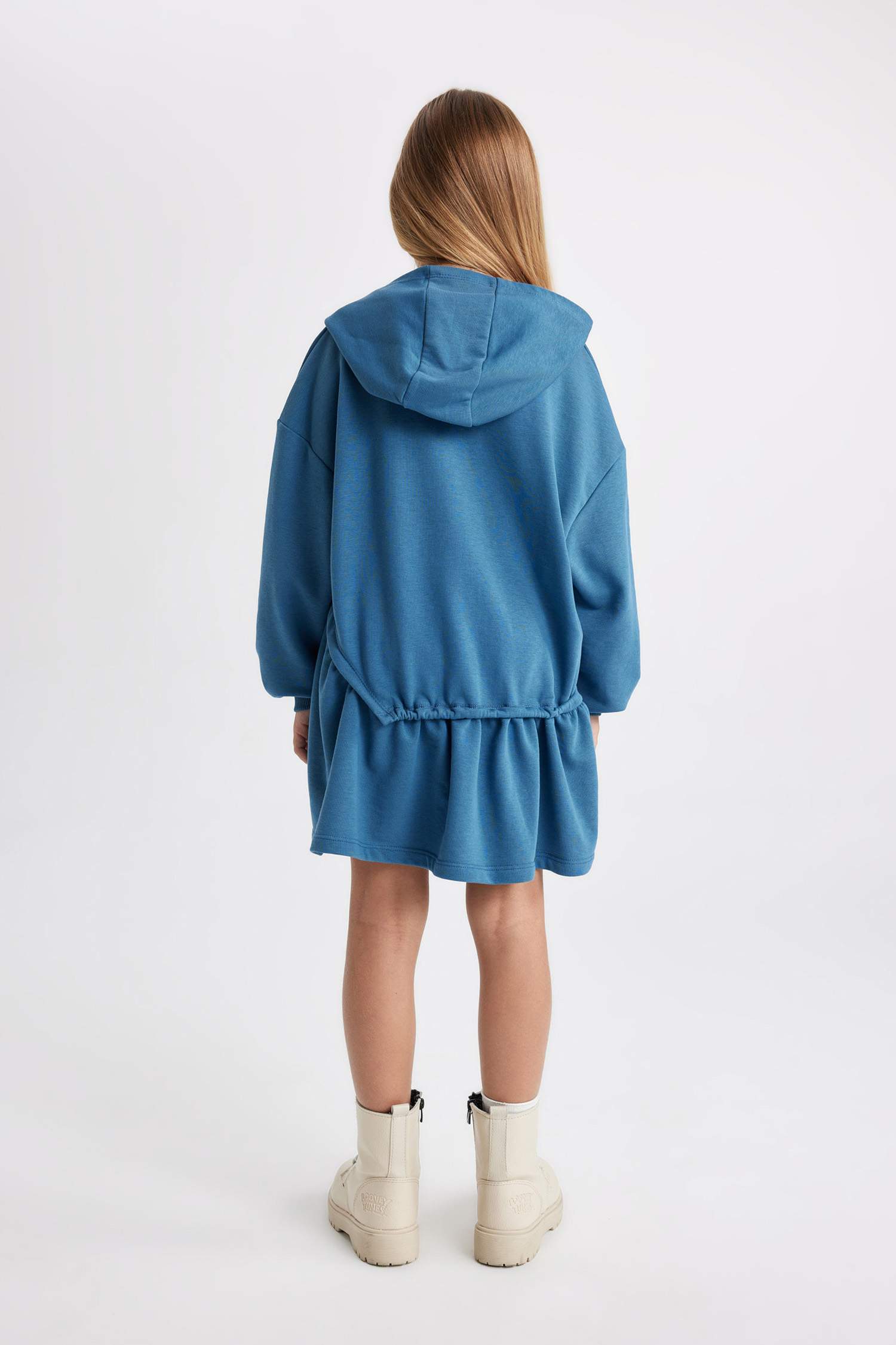 فستان سويت بناتي مطبوع قصة عادية