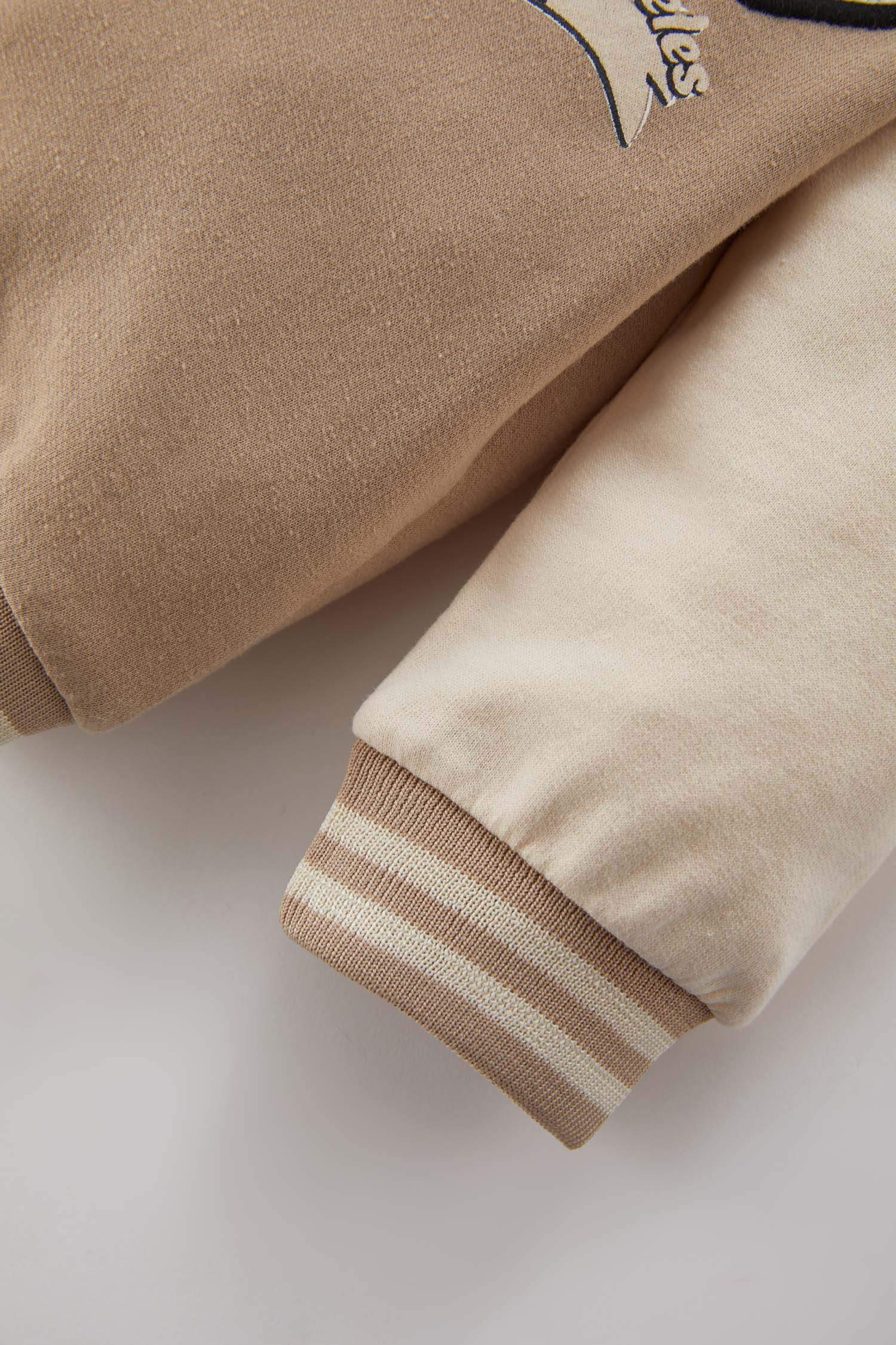 Сәби Ұл бомбер слоган 2 көтерілген жіп Кардиган