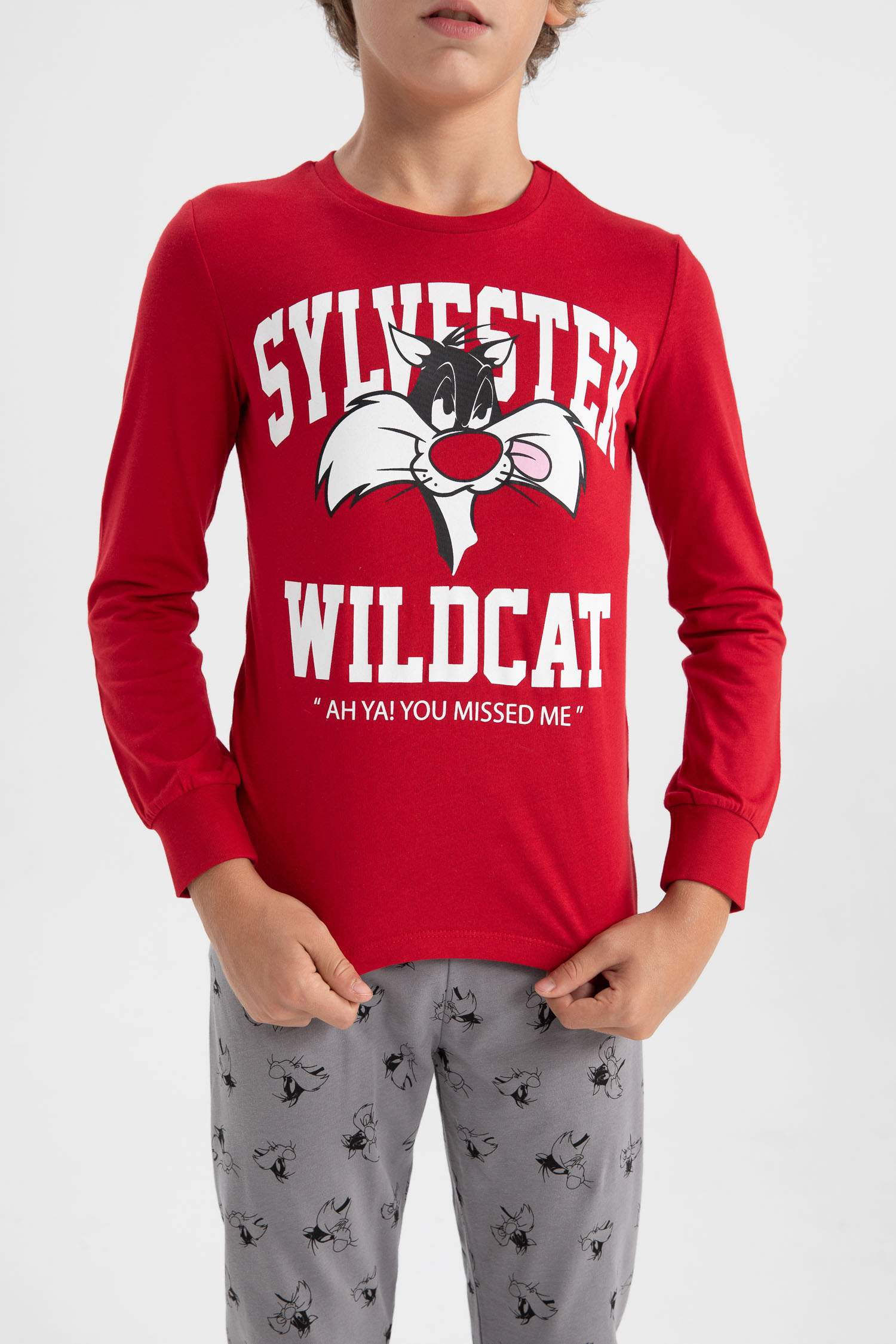 2 piece Regular Fit Looney Tunes Licensed Knitted Pyjamas